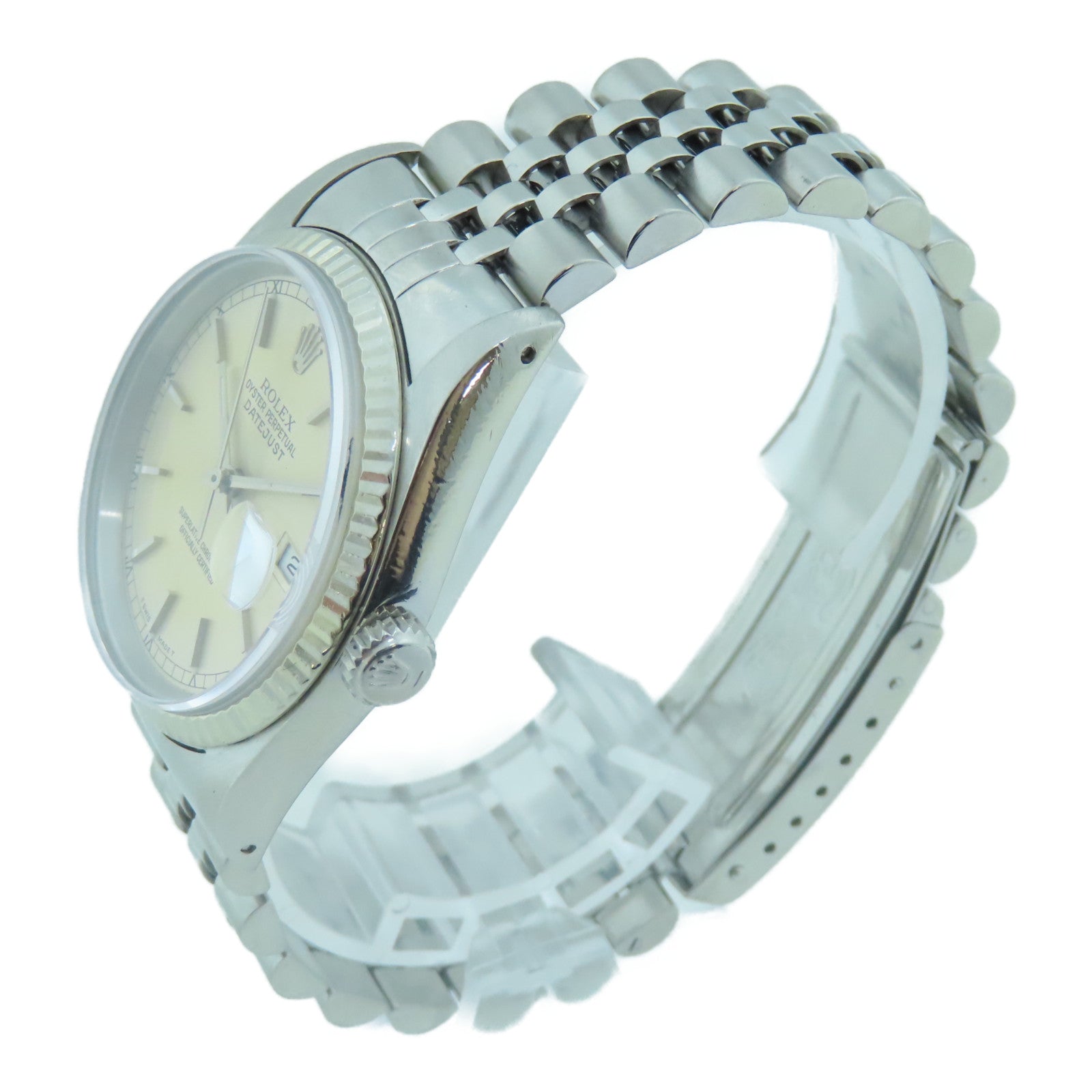 ROLEX Datejust不鏽鋼手錶自動機芯銀色