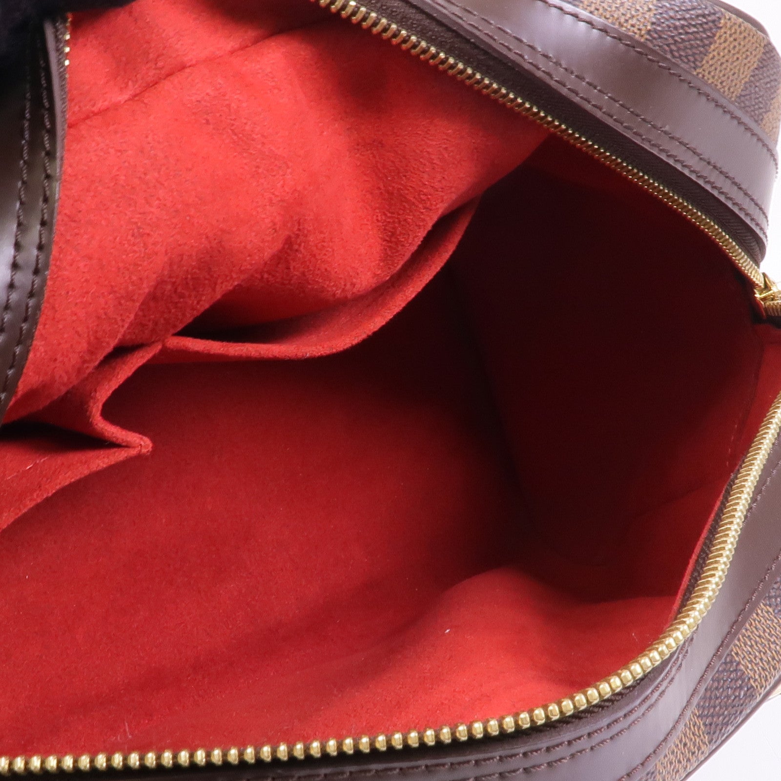 LOUIS VUITTON Damier Duomo金扣手挽袋棕色