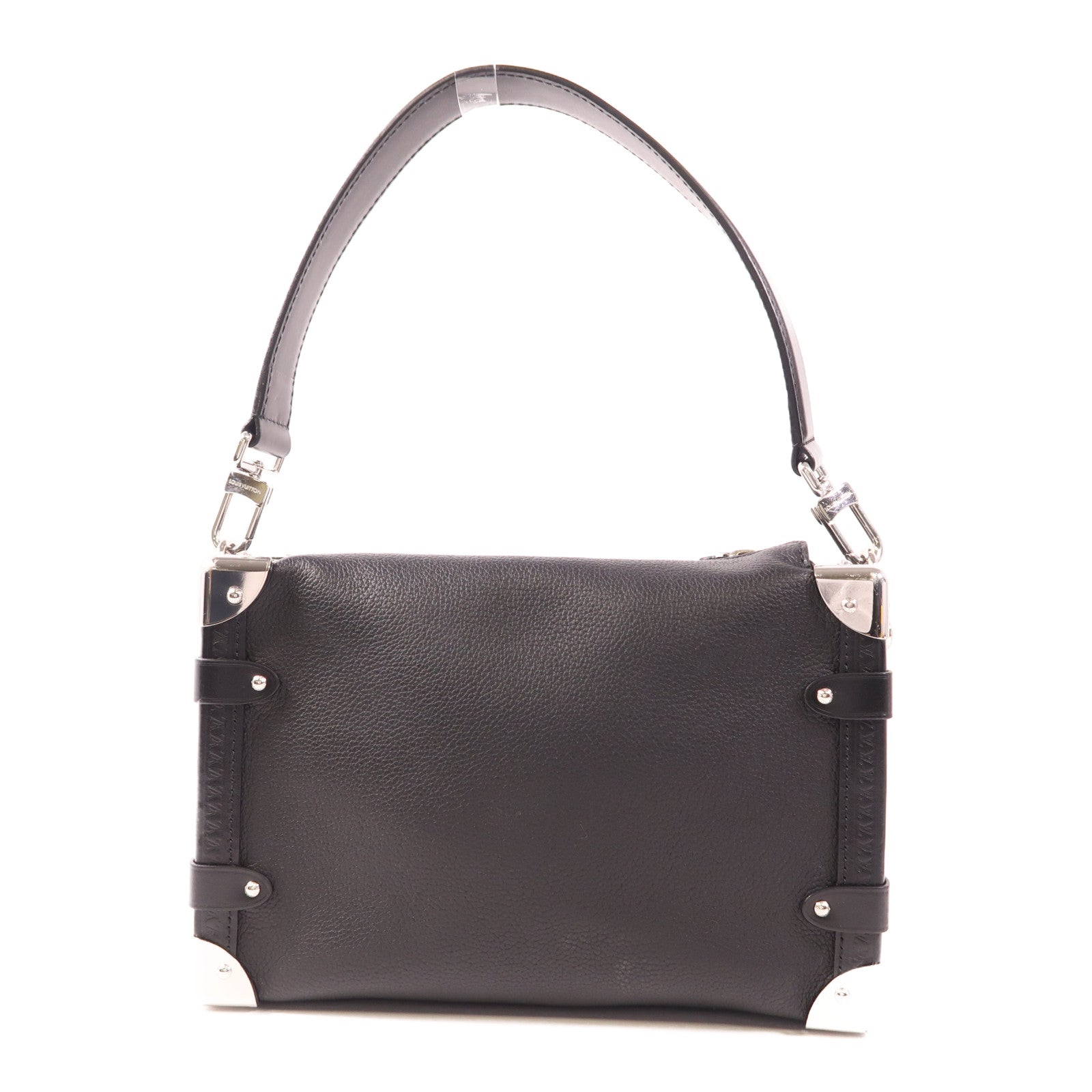 LOUIS VUITTON 【激減優惠】牛皮皮革Side Trunk MM銀扣手挽肩背兩用袋