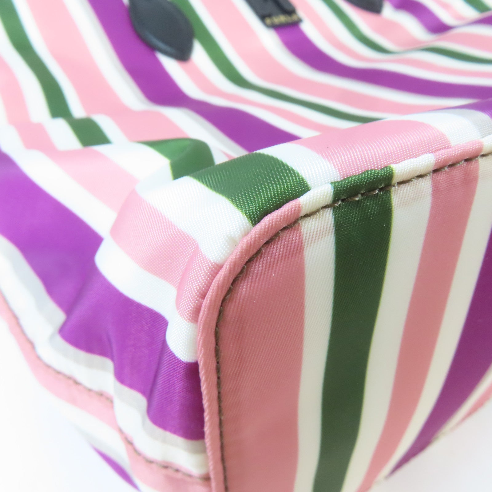 Furla 尼龍Tote Bag金扣手挽袋粉紅色/紫色/白色/綠色