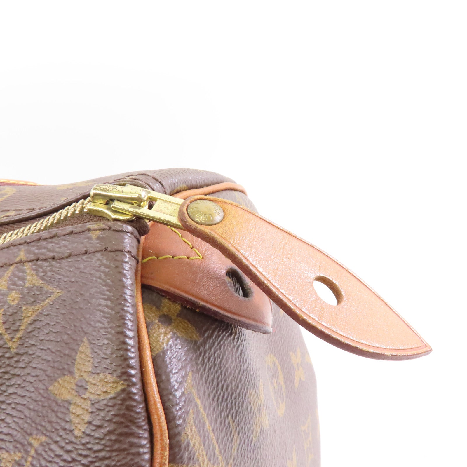 LOUIS VUITTON 【激減優惠】Monogram Speedy 30金扣手挽袋棕色