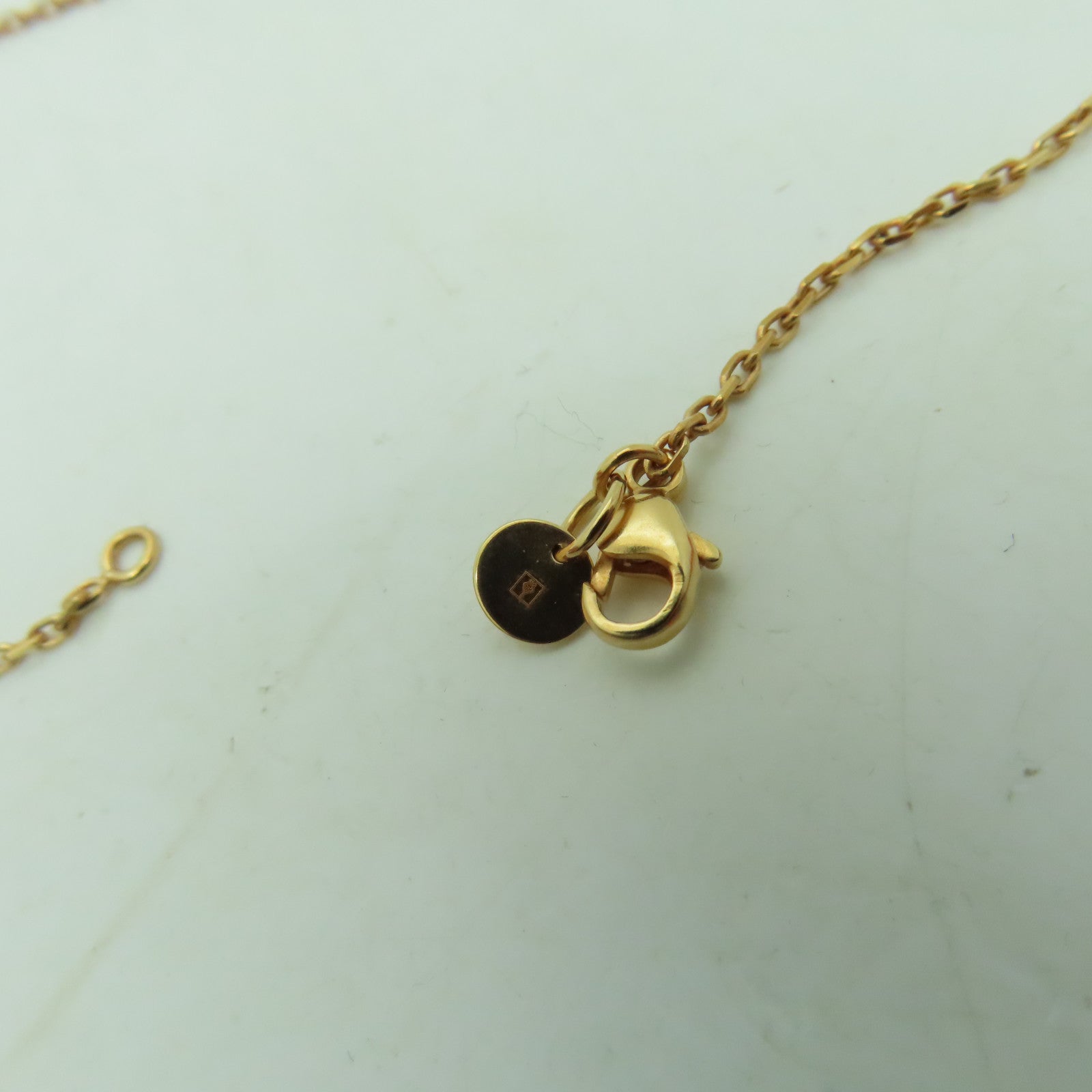 HERMES 【激減優惠】金屬As De Coeur Pendant項鍊藍色/金色