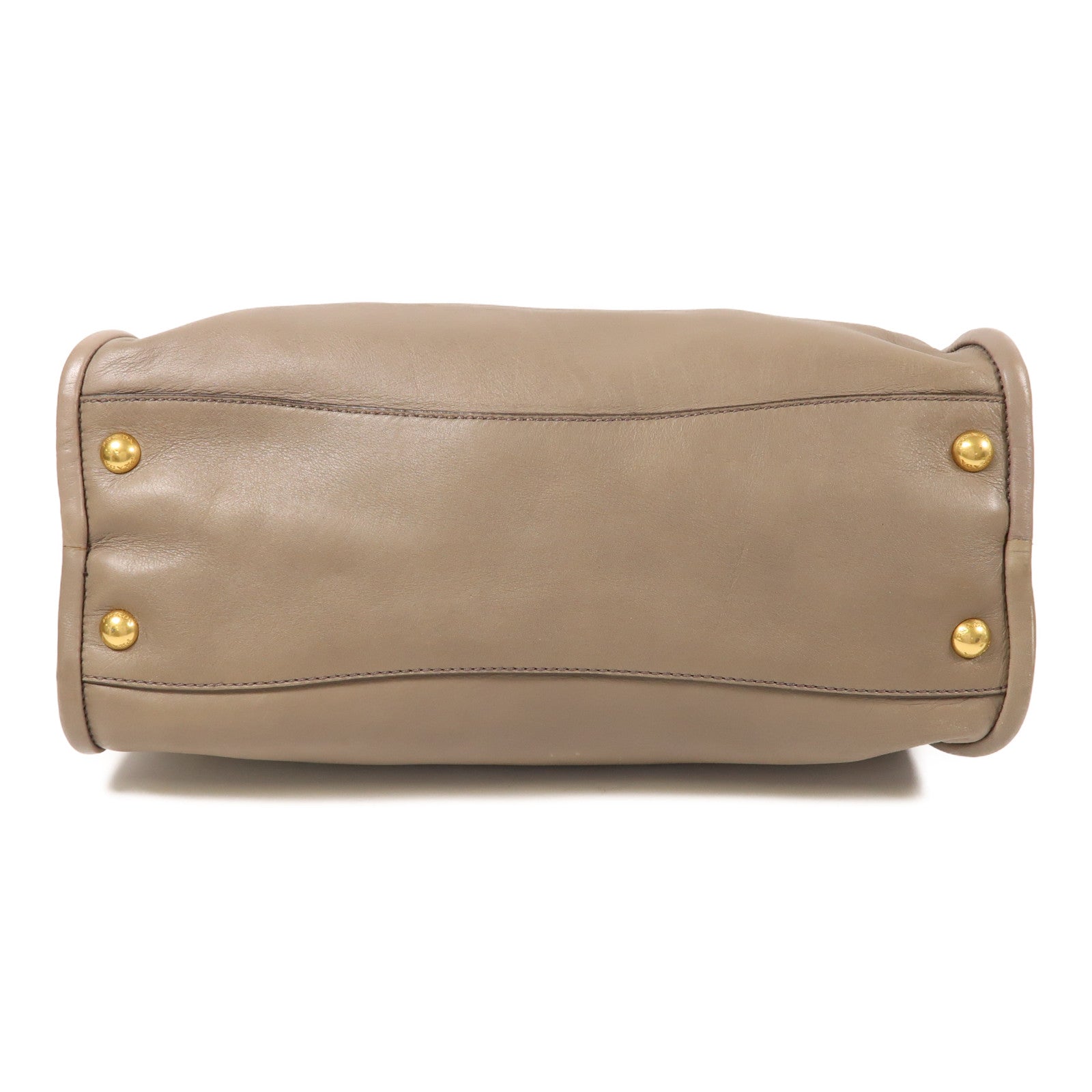 PRADA 牛皮皮革2 Way Shoulder金扣手挽肩背兩用袋