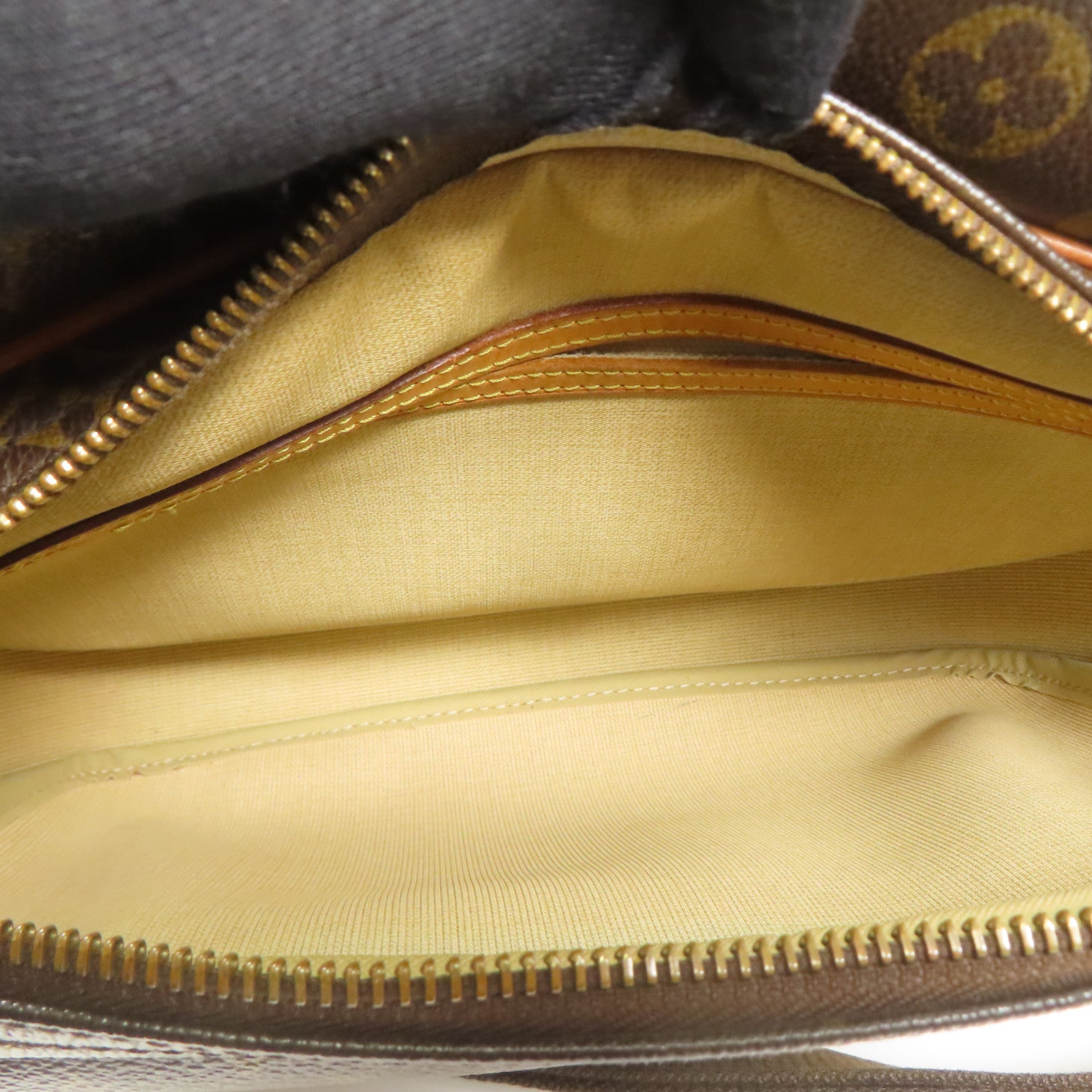 LOUIS VUITTON Monogram Reporter PM金扣肩背袋棕色