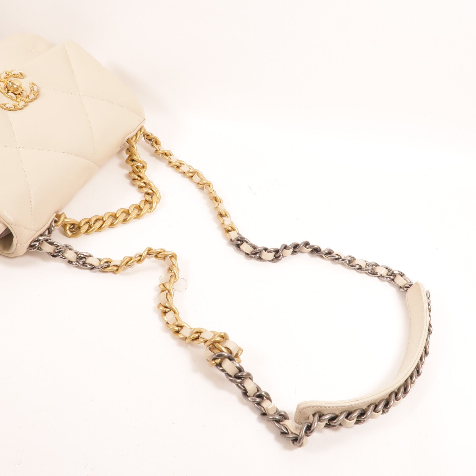 CHANEL 羊皮皮革Chanel 19 Small鏈帶肩背袋