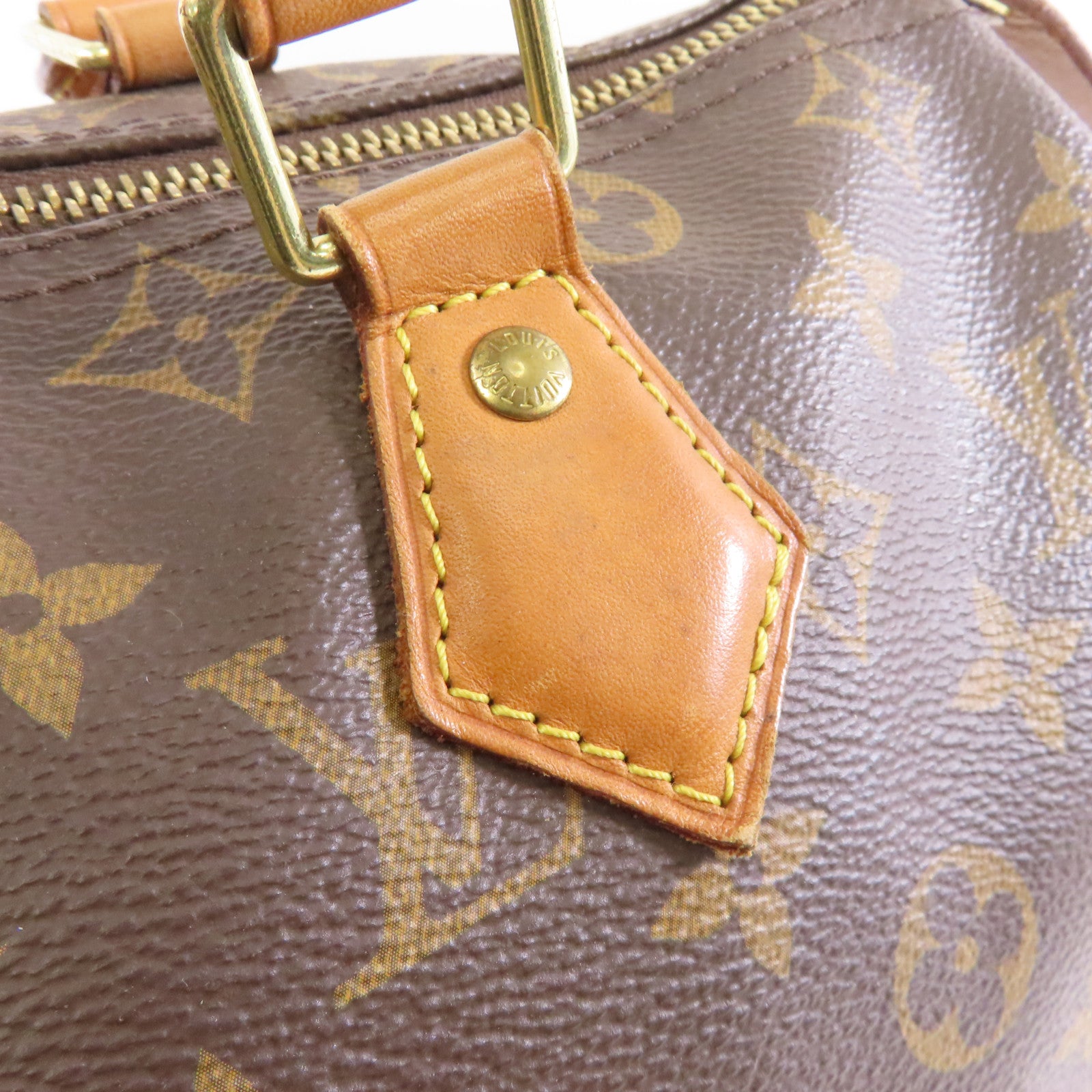 LOUIS VUITTON 【激減優惠】Monogram Speedy 30金扣手挽袋棕色