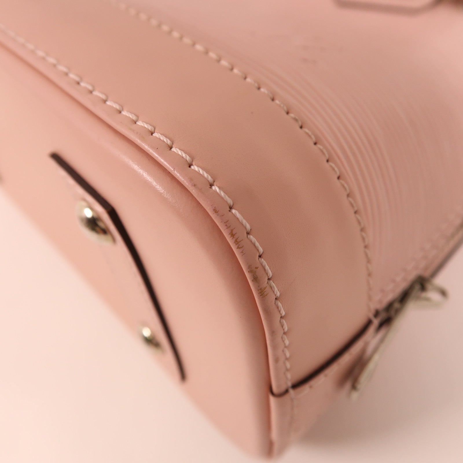 LOUIS VUITTON Epi Alma BB銀扣手挽肩背兩用袋