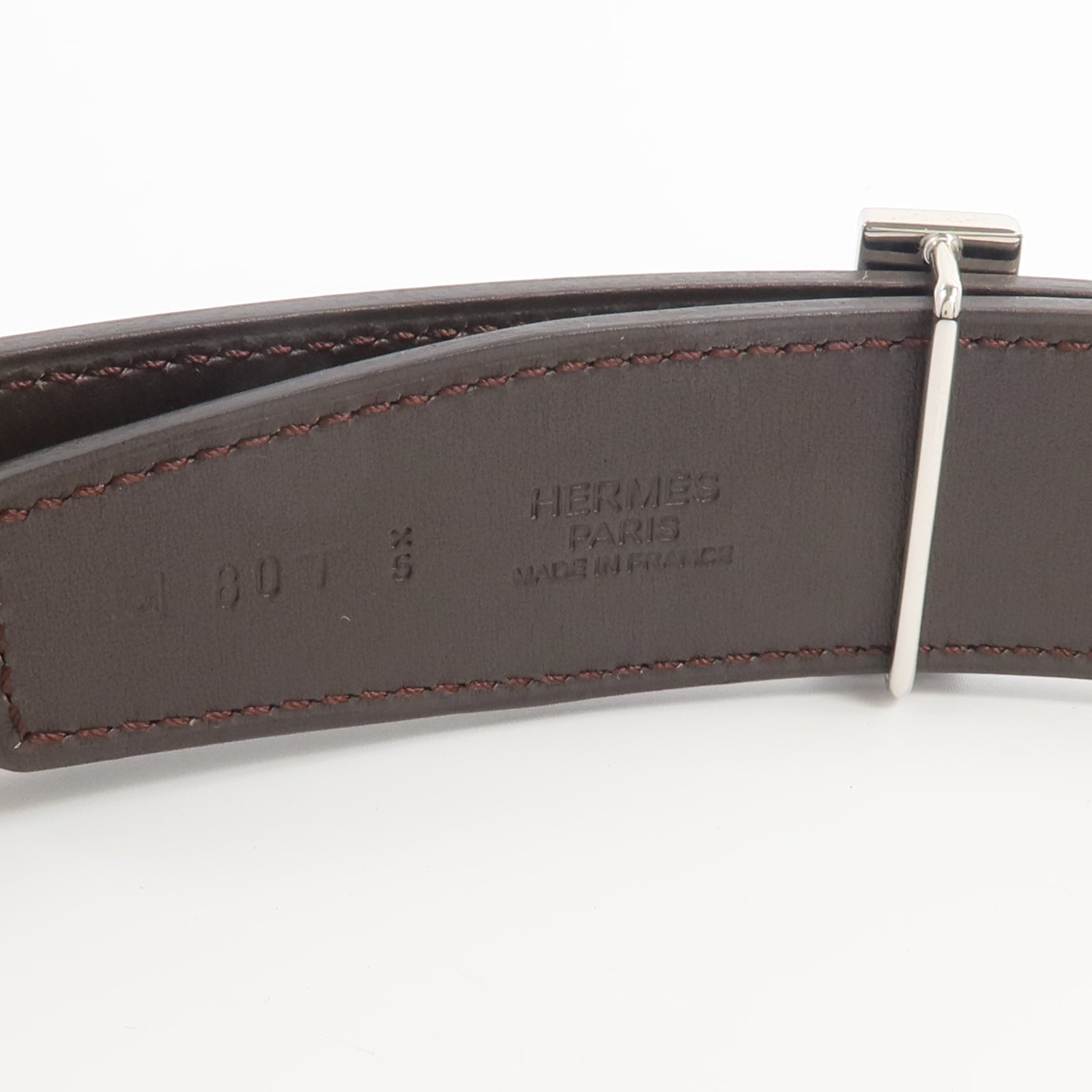 HERMES Box Calf皮革Belt皮帶Noir