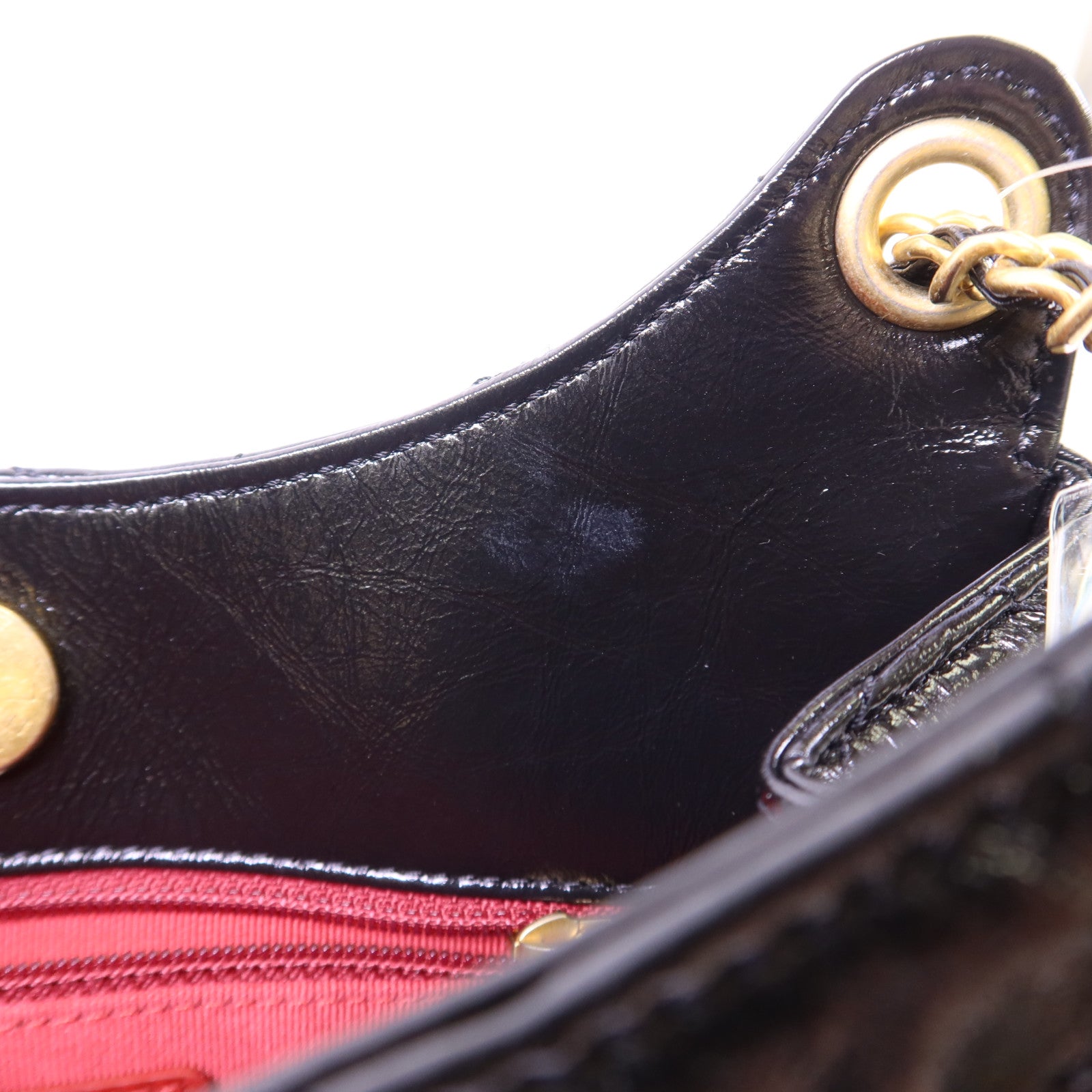 CHANEL 牛皮皮革23B Hobo Bag金扣鏈帶肩背袋