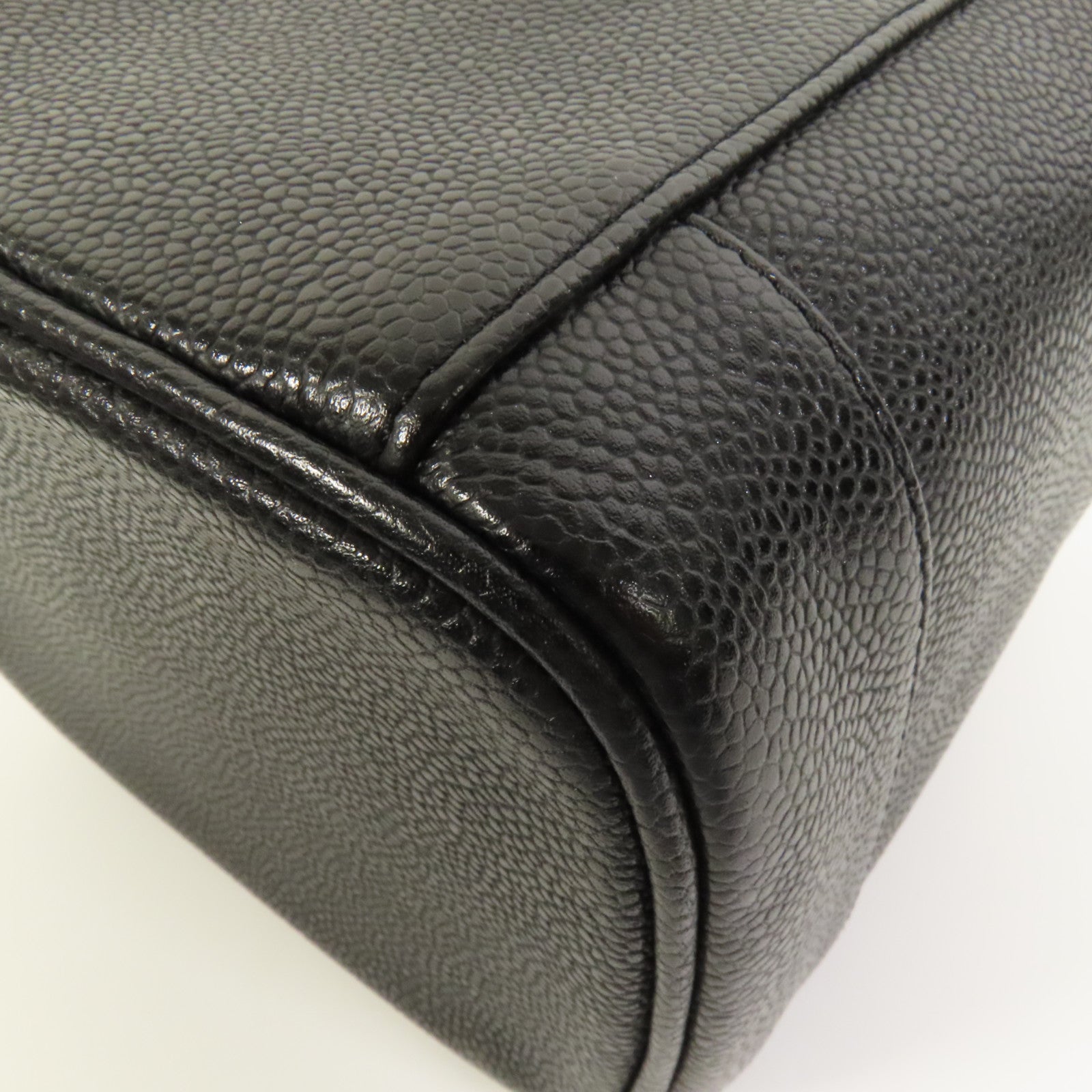 CHANEL 牛皮皮革Vintage Vanity金扣手挽袋