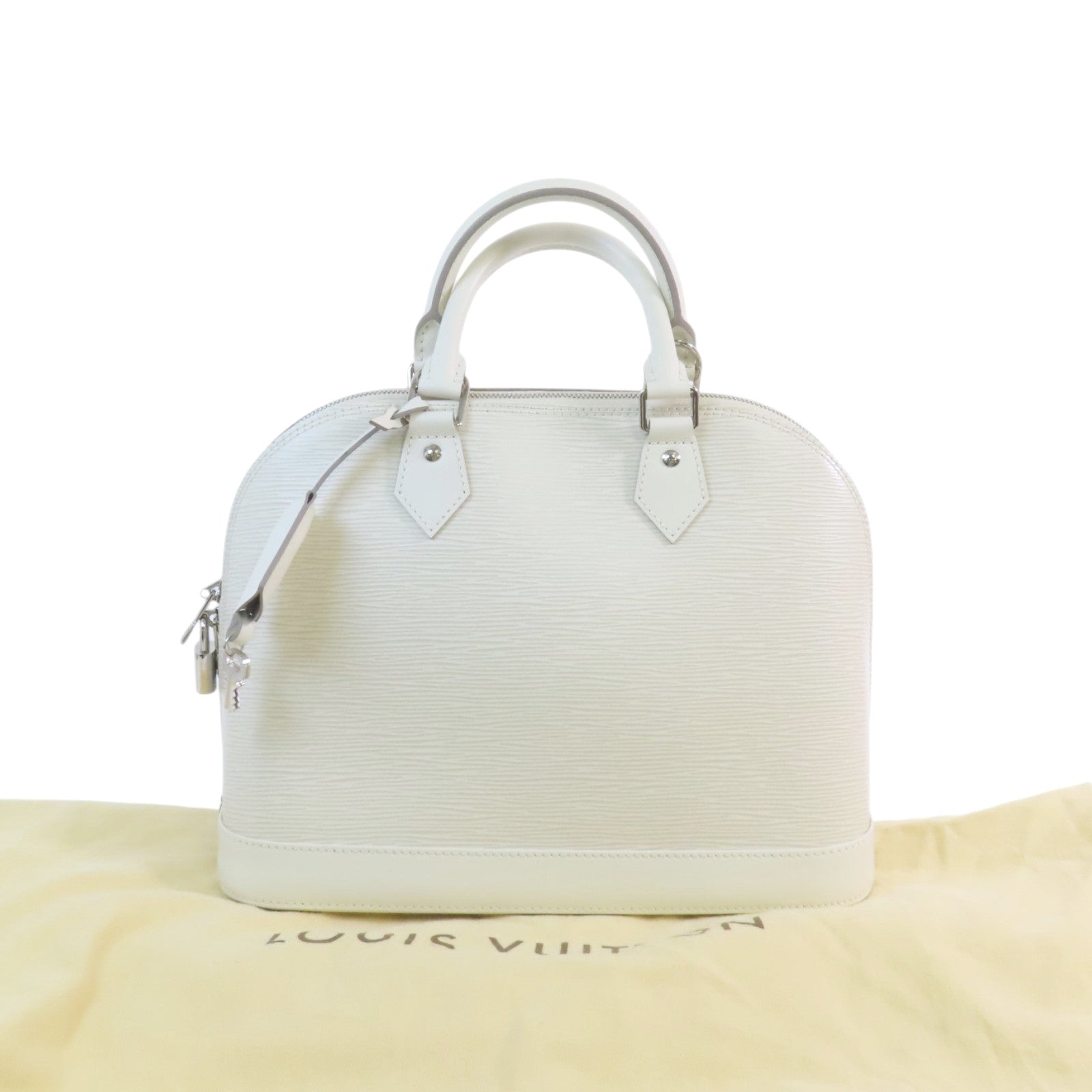 LOUIS VUITTON Epi Alma MM銀扣手挽肩背兩用袋