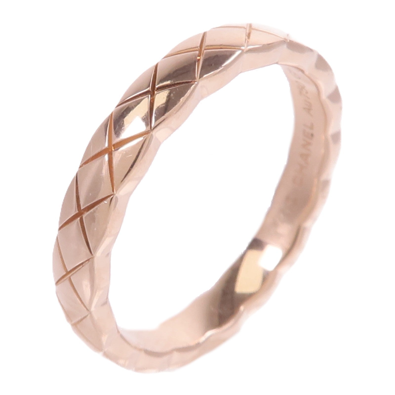 CHANEL 18K玫瑰金Coco Crush Ring戒指