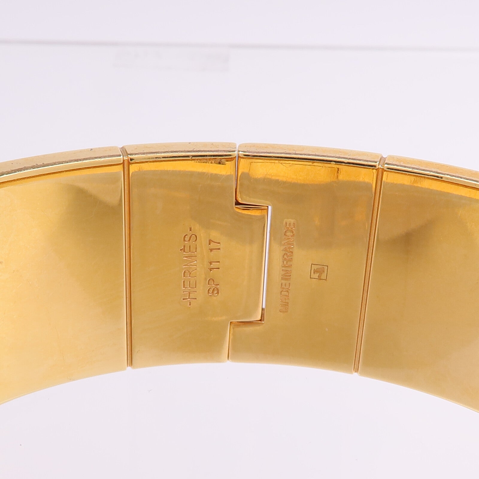 HERMES 金屬/琺瑯Charniere Bracelet手鐲