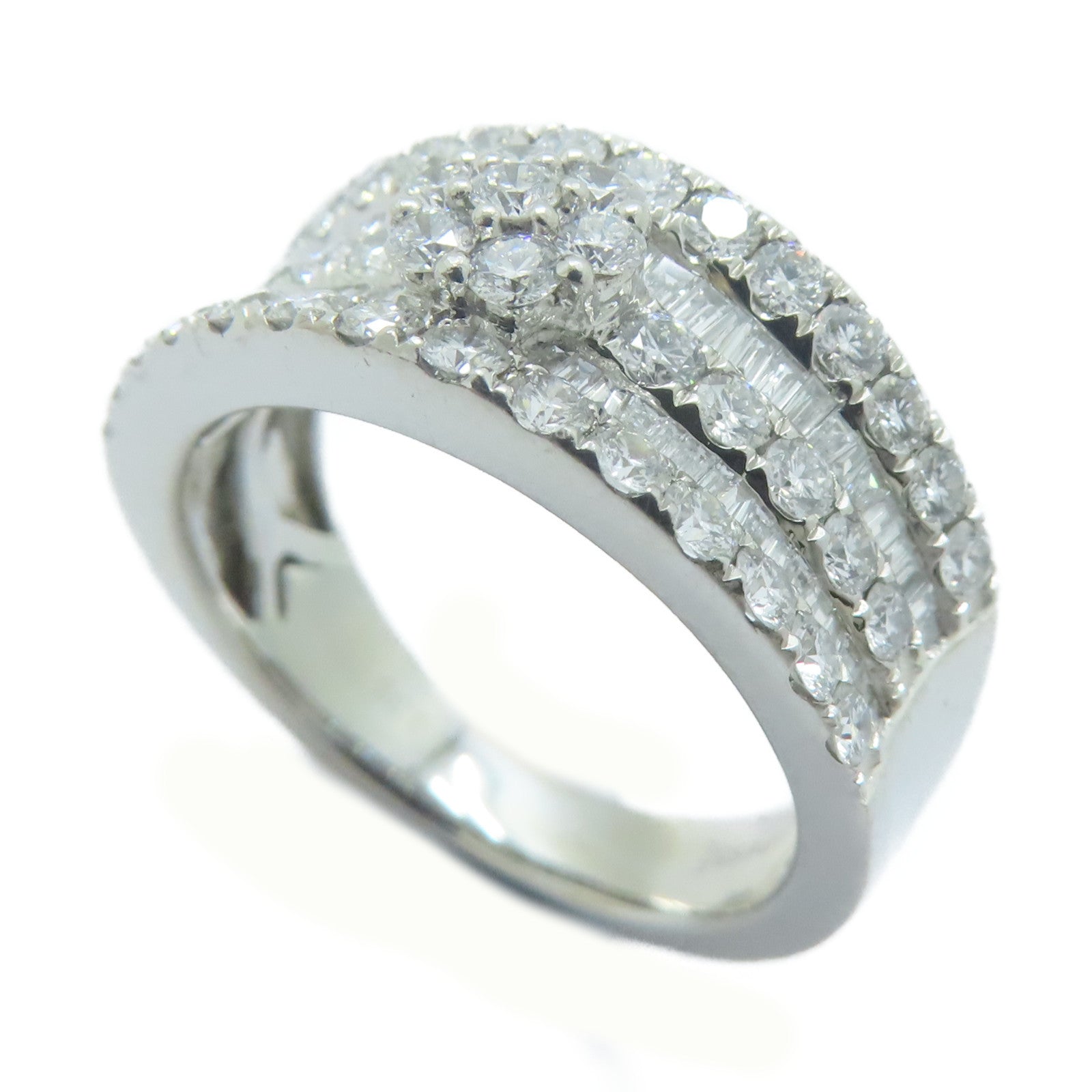 JEWELRY PT950鉑金Diamond Ring1.35ct鑚石戒指US#7.25