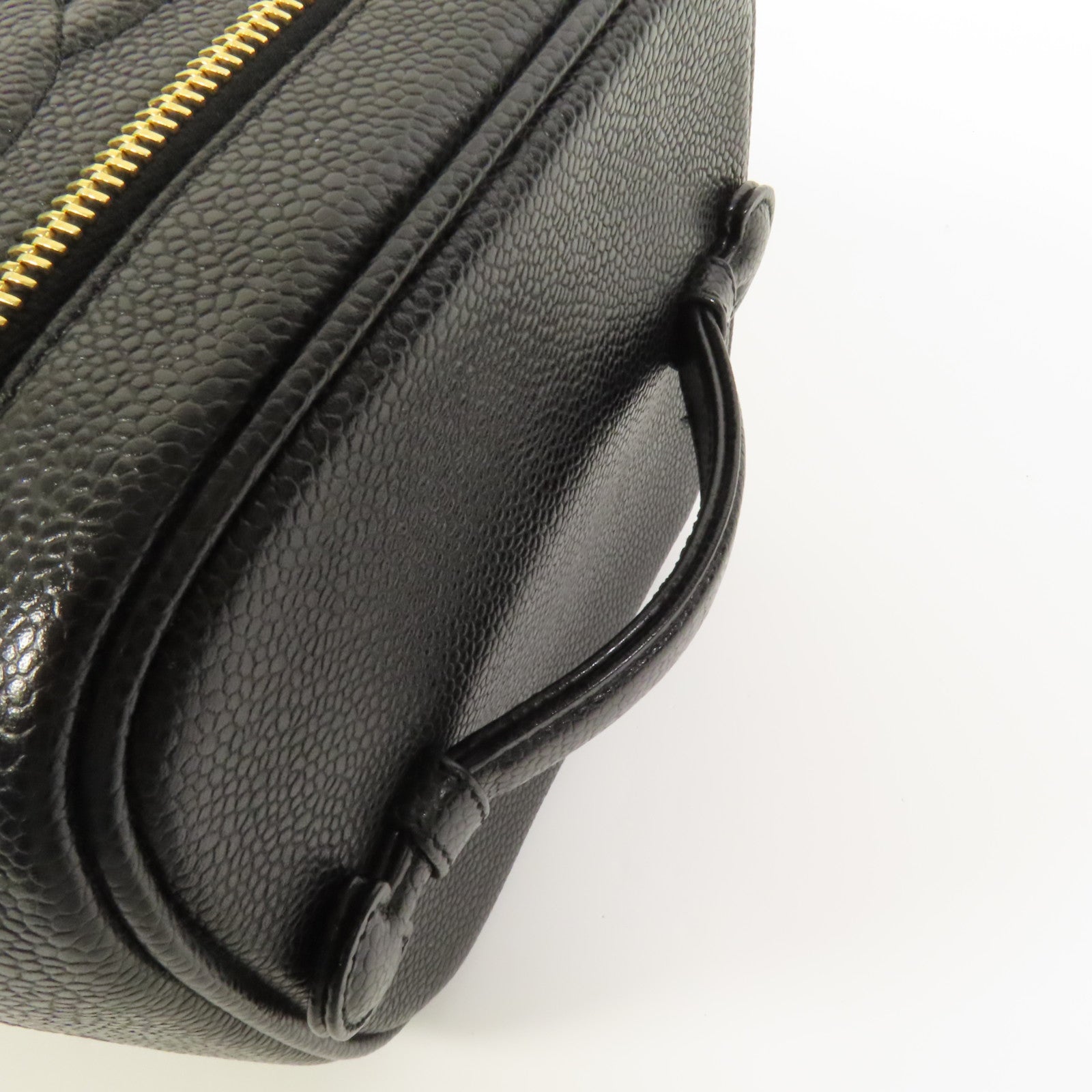 CHANEL 牛皮皮革Vintage Vanity金扣手挽袋