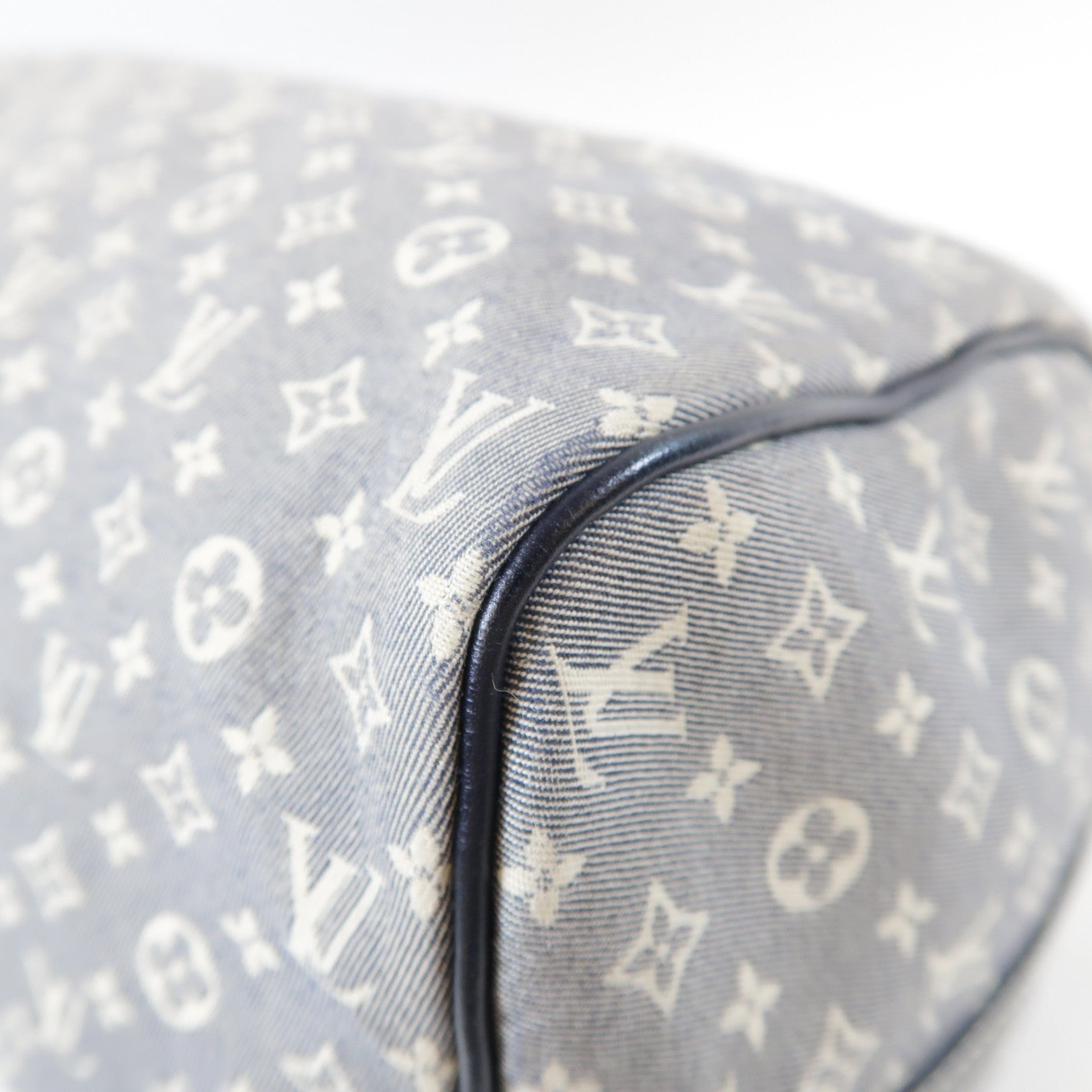 LOUIS VUITTON Monogram Idylle Speedy金扣手挽肩背兩用袋灰色/藍色