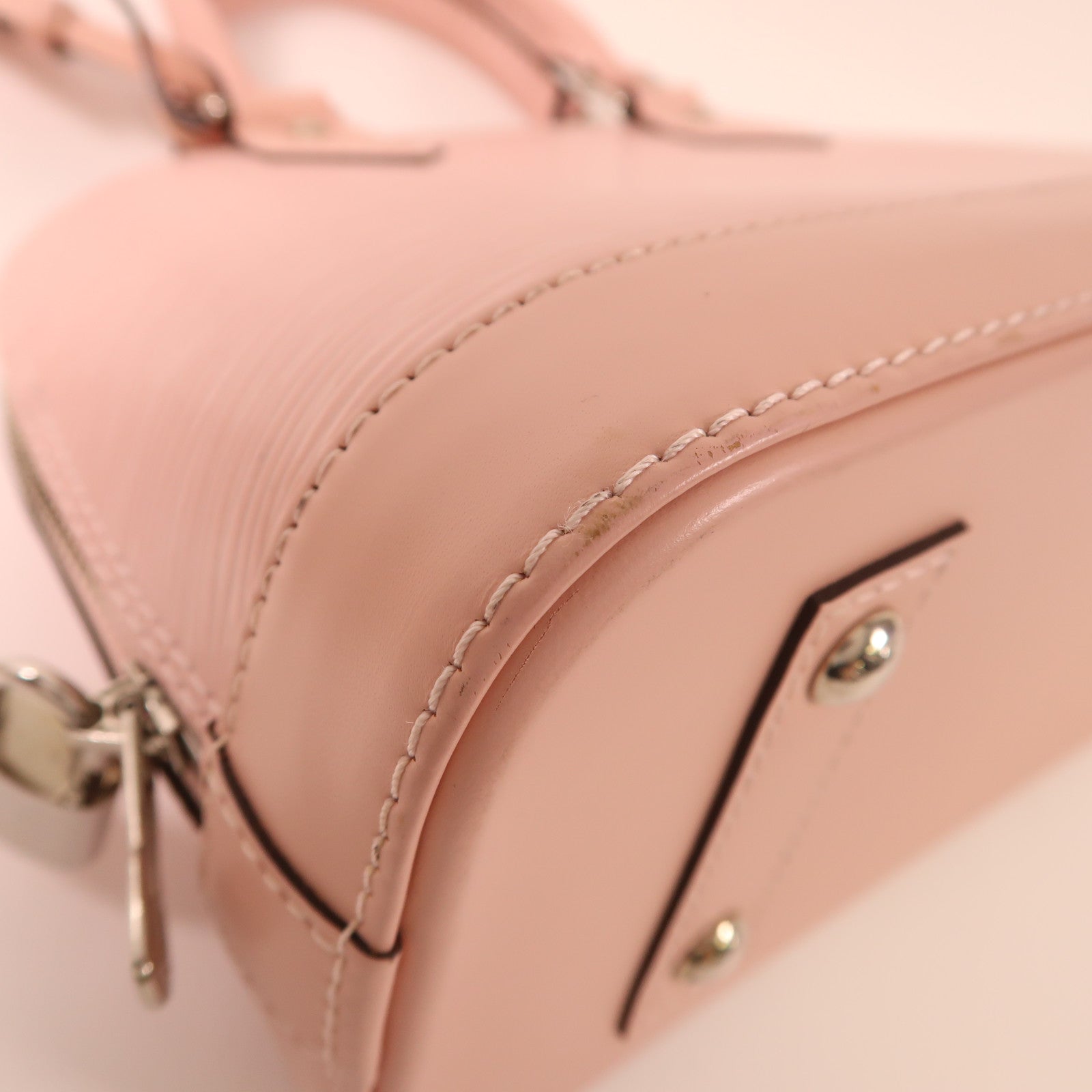 LOUIS VUITTON Epi Alma BB銀扣手挽肩背兩用袋