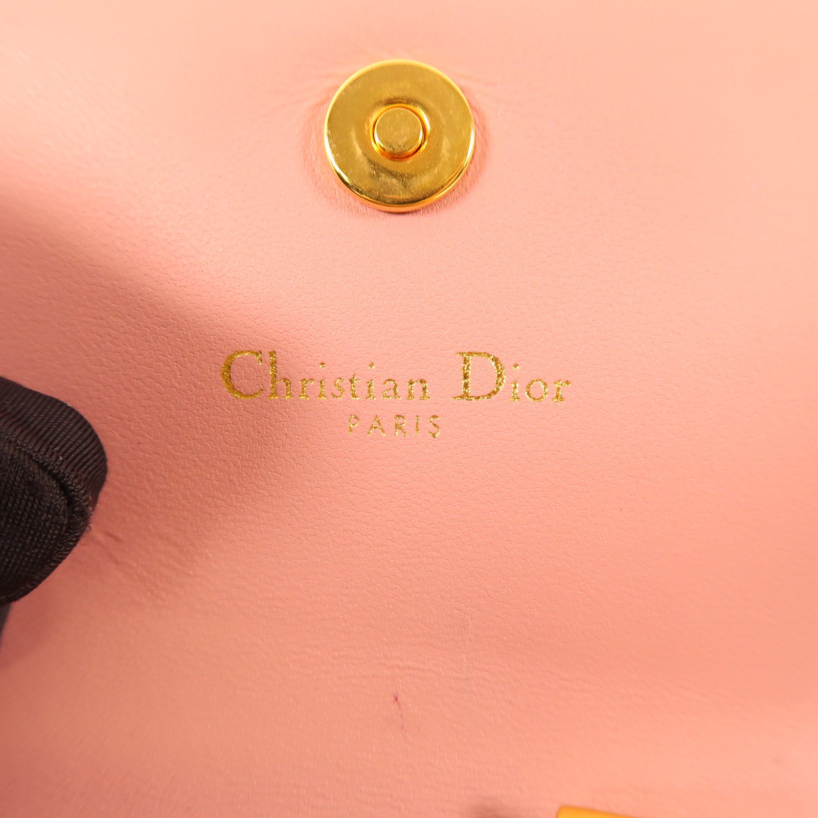 Dior 牛皮皮革Caro Xs Wallet金扣錢包