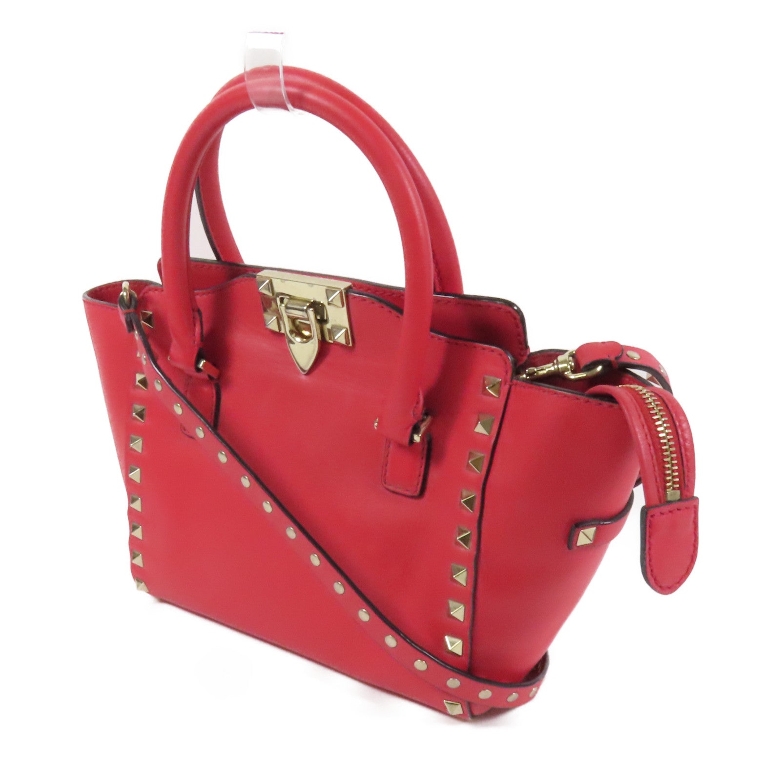 Valentino 牛皮皮革2way Shoulder Bag金扣手挽肩背兩用袋