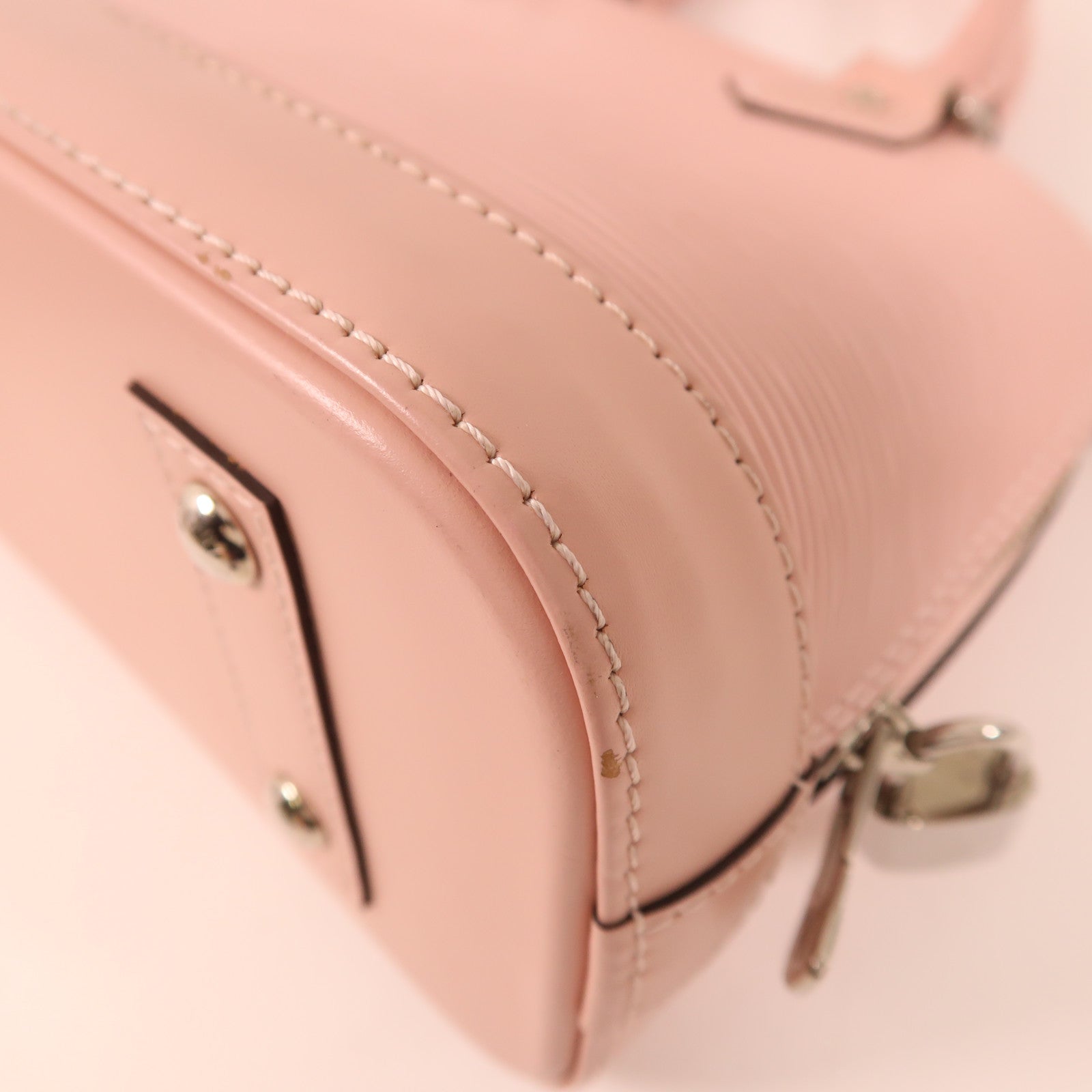 LOUIS VUITTON Epi Alma BB銀扣手挽肩背兩用袋