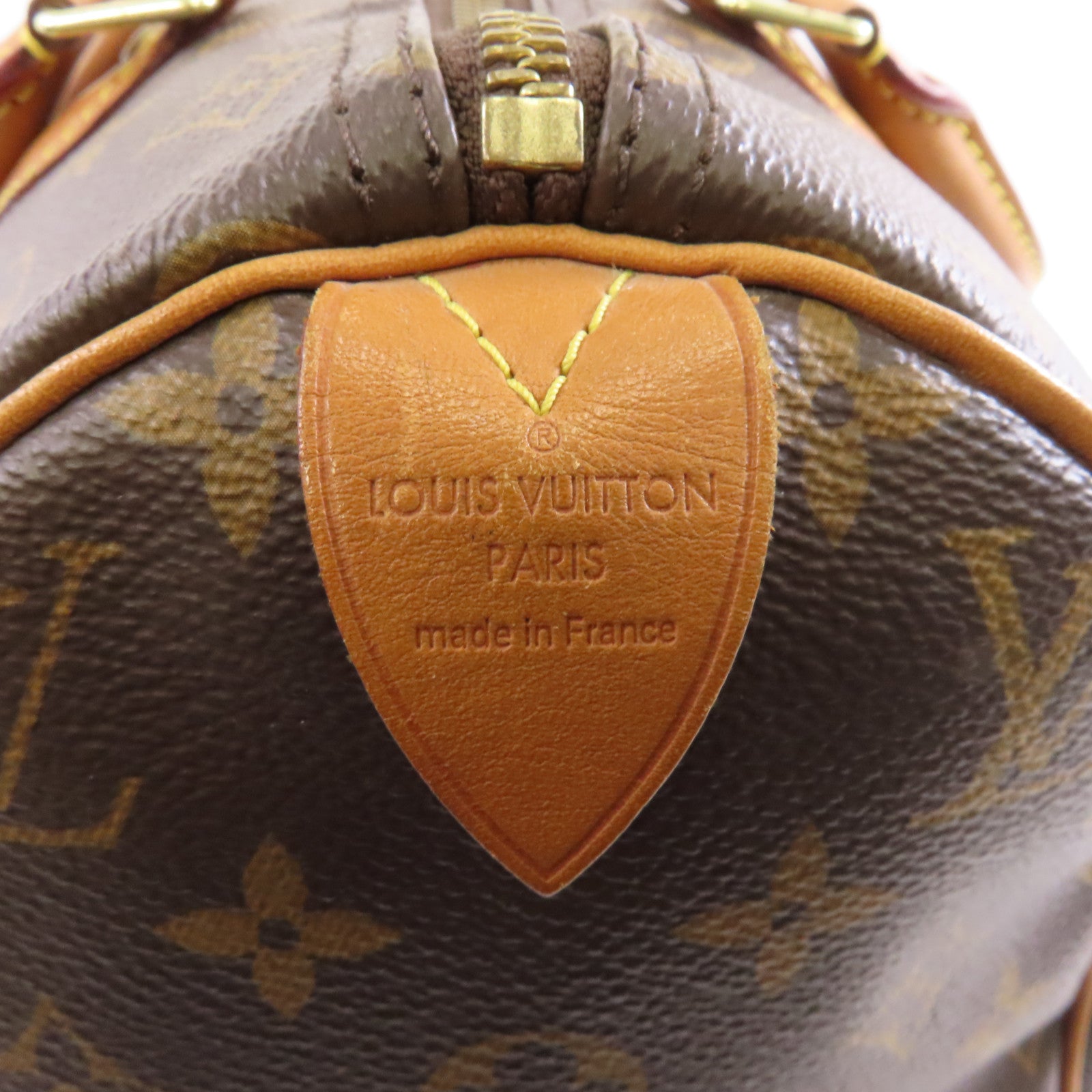 LOUIS VUITTON 【激減優惠】Monogram Speedy 30金扣手挽袋棕色