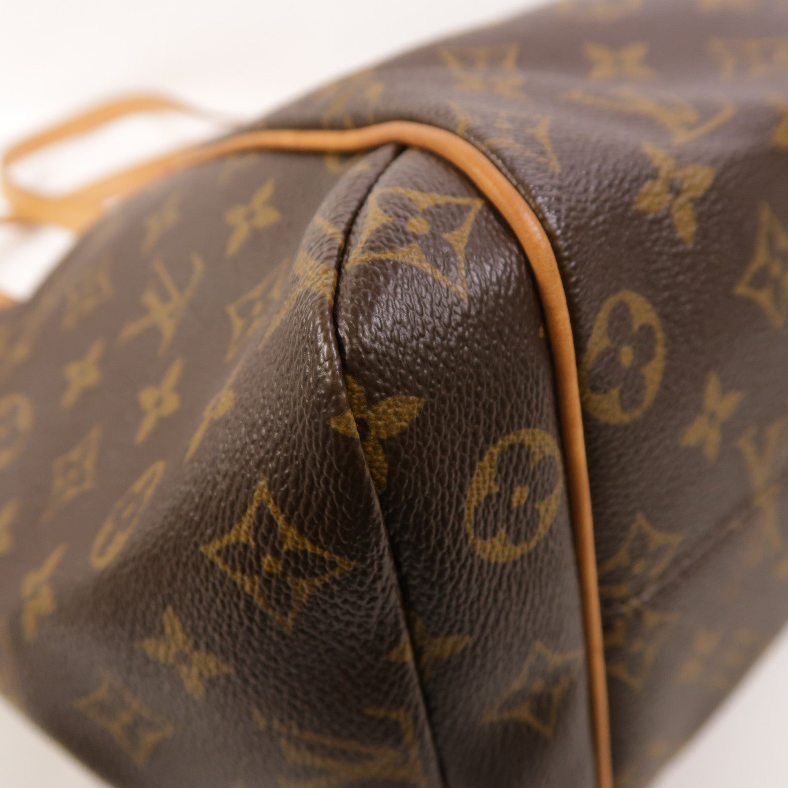 LOUIS VUITTON Monogram Totally PM金扣肩背袋/手挽袋棕色