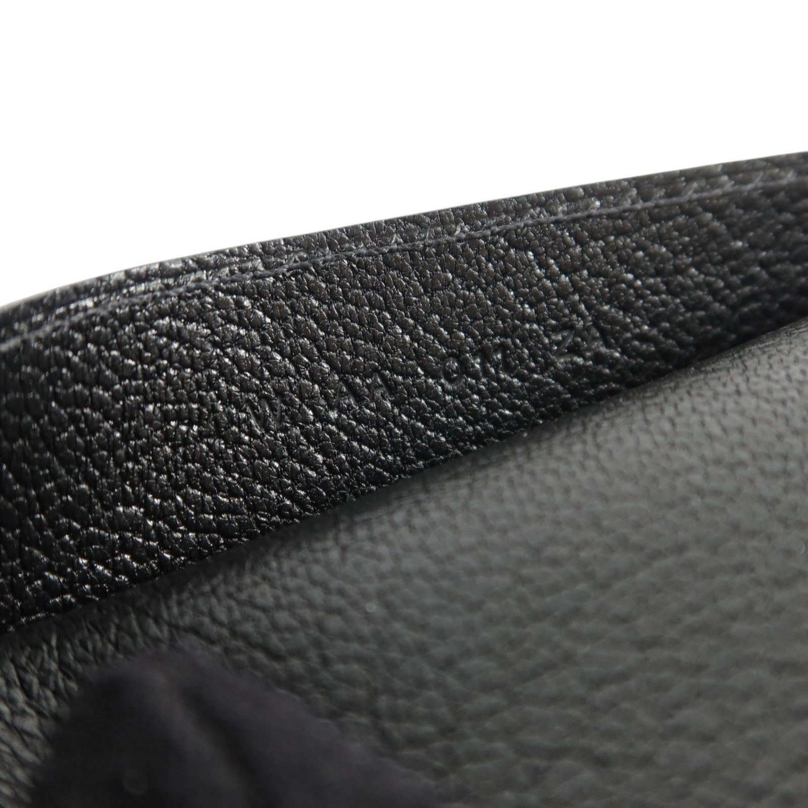 HERMES Evergrain皮革R.M.S Passport銀扣護照套Noir