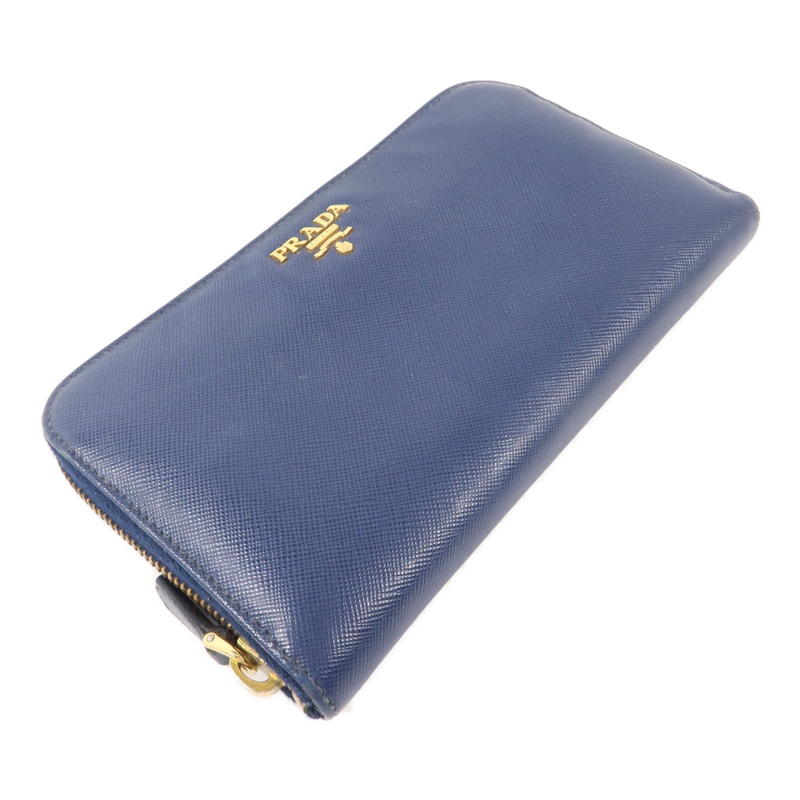 PRADA Saffiano皮革Round Zippy Long Wallet長錢包