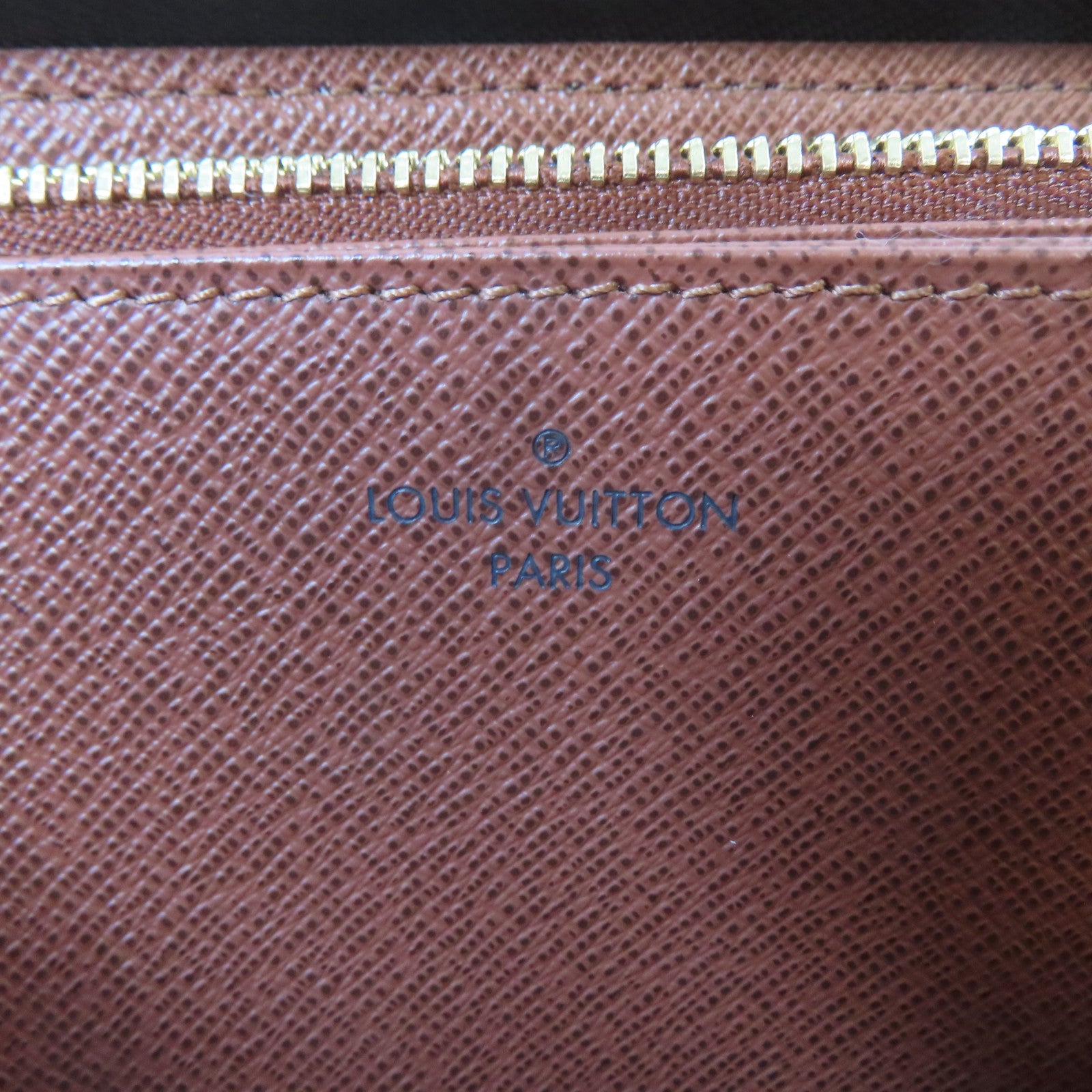 LOUIS VUITTON Monogram Zipper Long Wallet金扣長錢包啡色