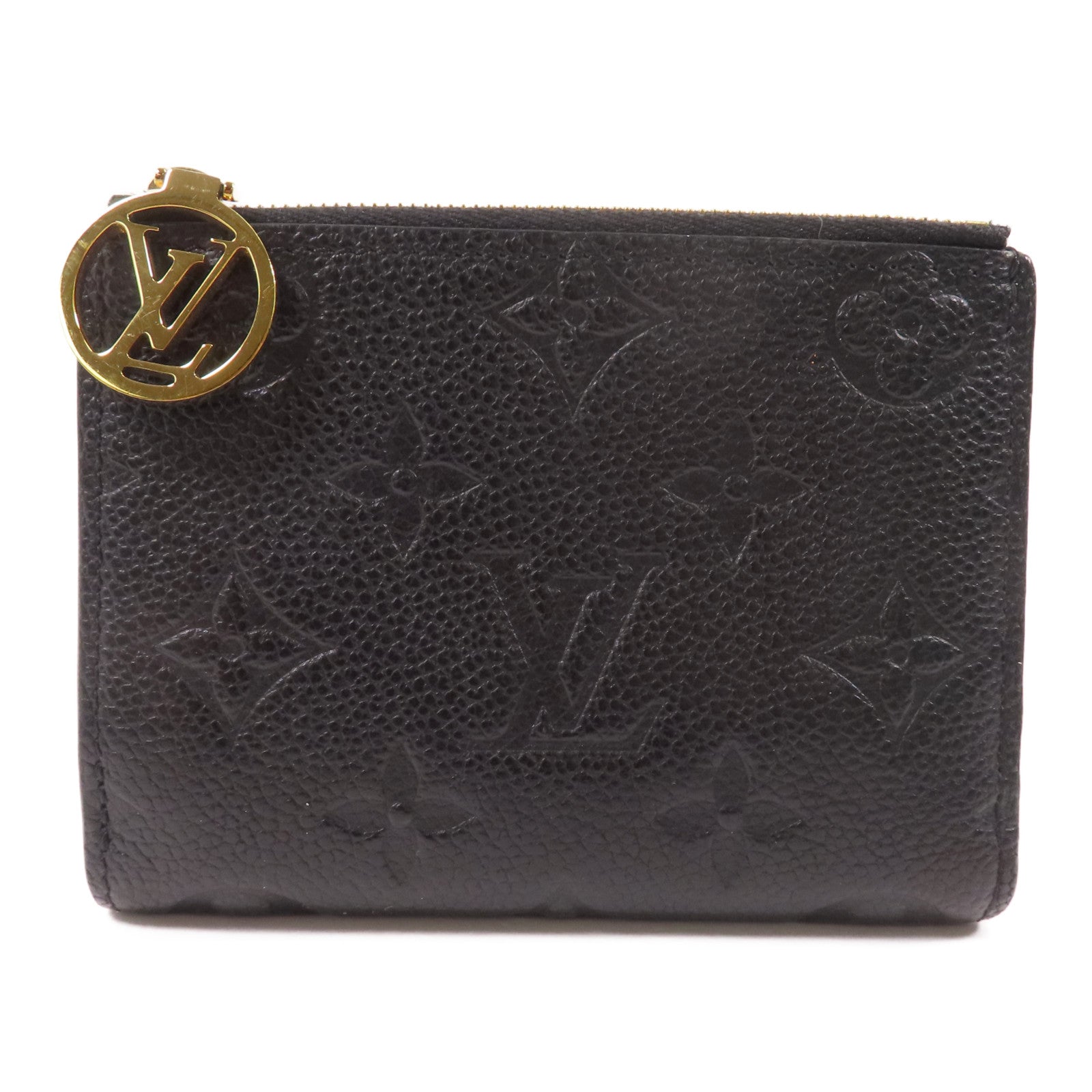 LOUIS VUITTON Monigram Empreinte Lisa金扣短錢包