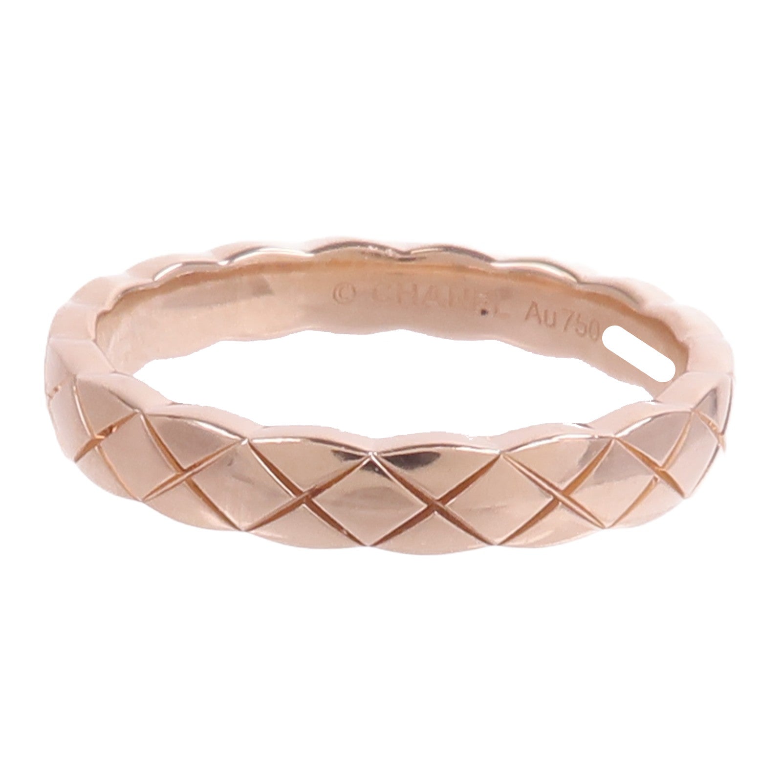 CHANEL 18K玫瑰金Coco Crush Ring戒指