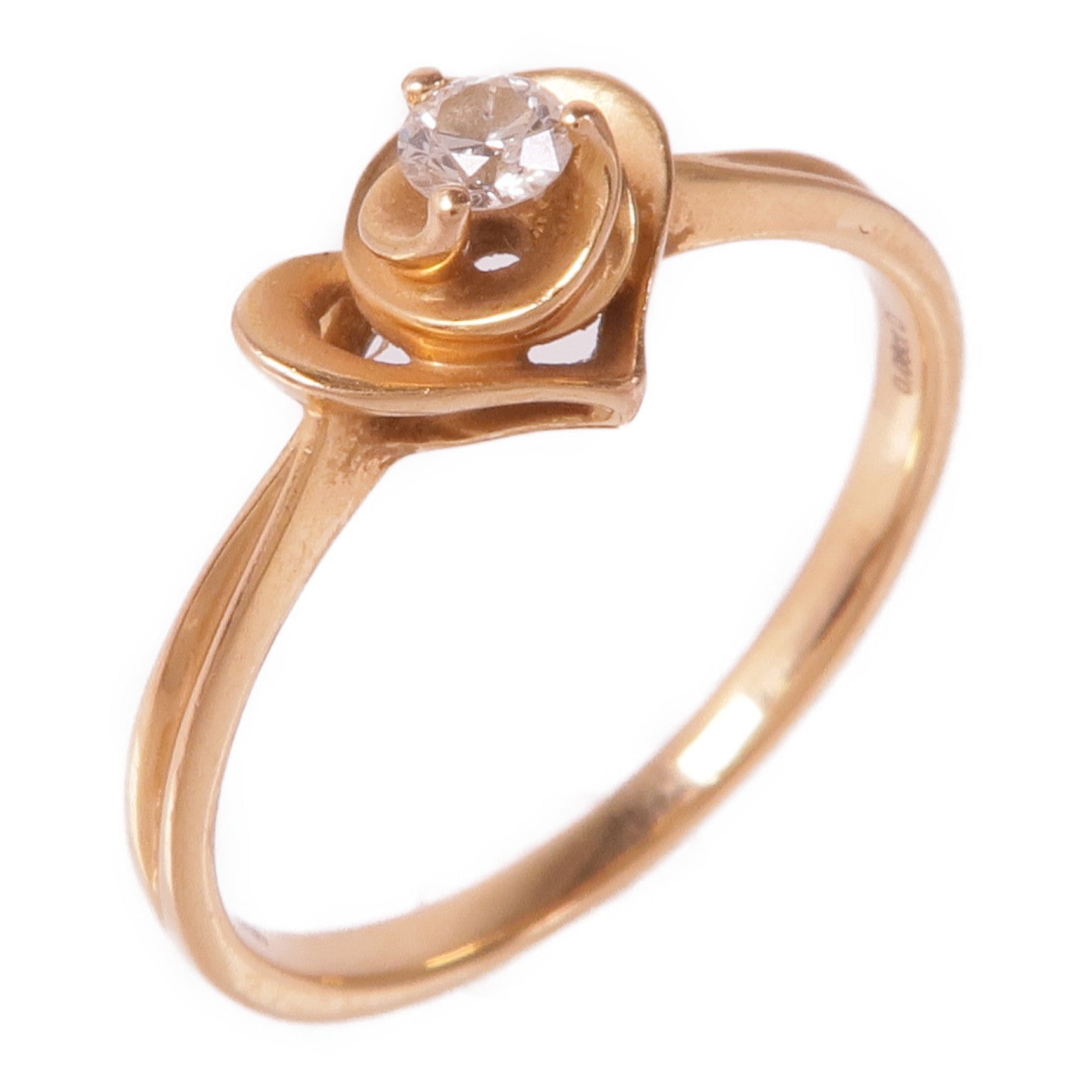 JEWELRY 【激減優惠】18K玫瑰金Diamond Ring鑽石戒指US#6.25