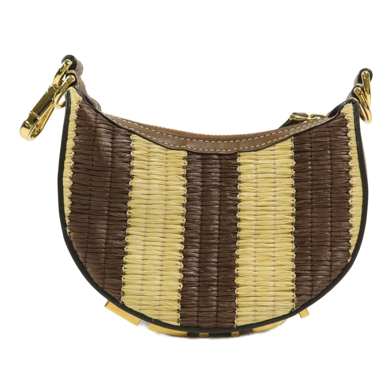 FENDI Raffia Nano Fendigraphy手挽袋