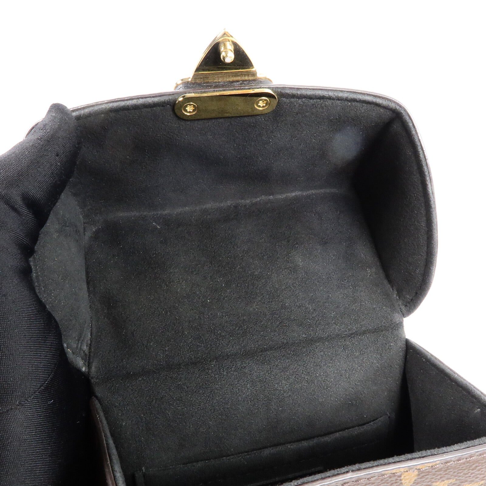 LOUIS VUITTON Monogram/Monogram Reverse Camera Box金扣鏈帶手挽肩背兩用袋