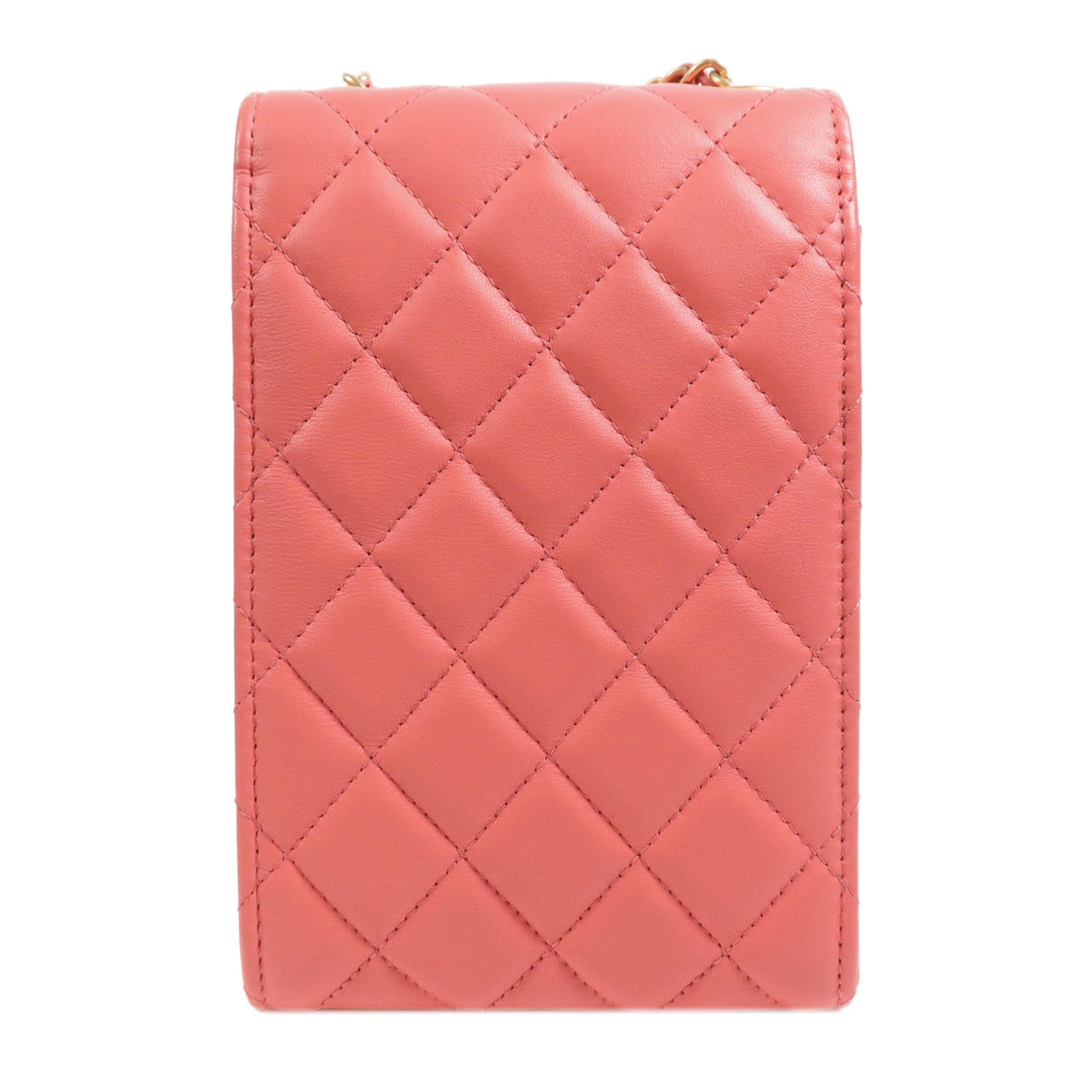 CHANEL 羊皮皮革Shoulder Bag金扣鏈帶肩背袋