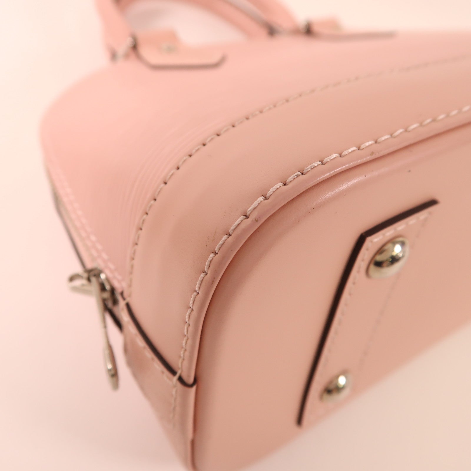 LOUIS VUITTON Epi Alma BB銀扣手挽肩背兩用袋