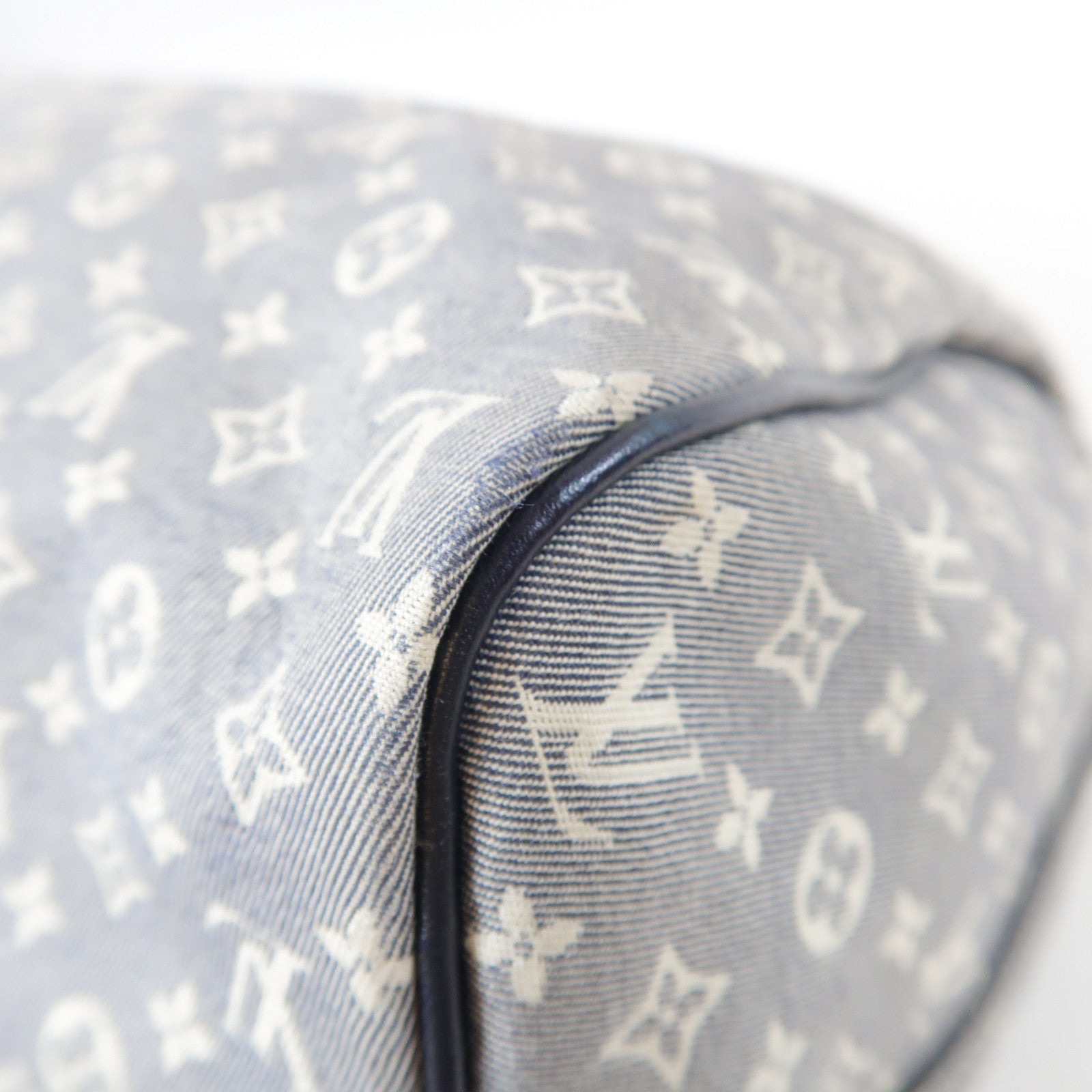 LOUIS VUITTON Monogram Idylle Speedy金扣手挽肩背兩用袋灰色/藍色