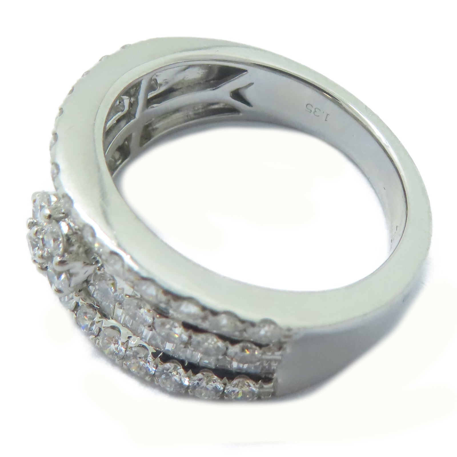 JEWELRY PT950鉑金Diamond Ring1.35ct鑚石戒指US#7.25
