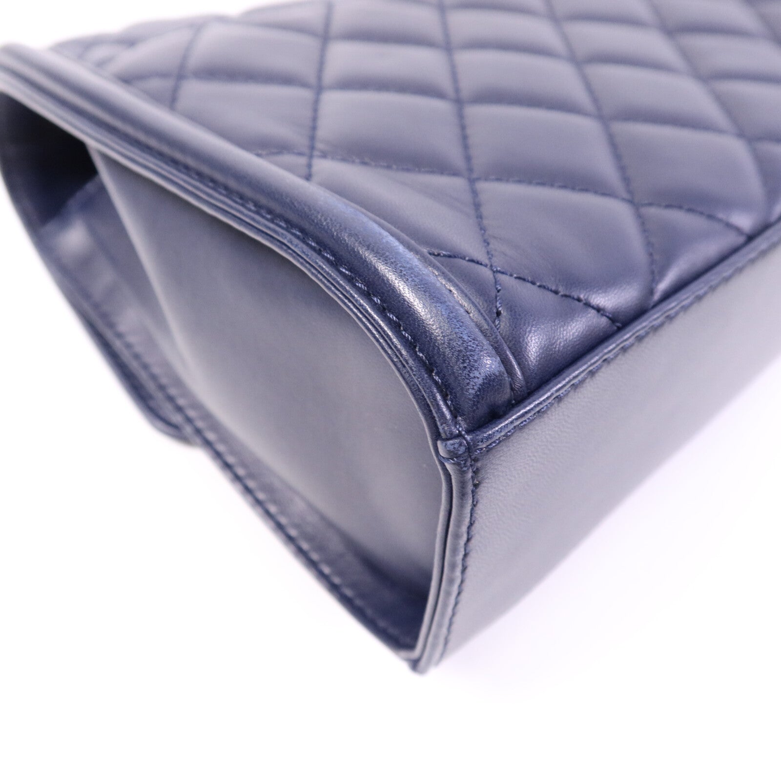 CHANEL 羊皮皮革Chain Shoulder Bag銀扣鏈帶肩背袋
