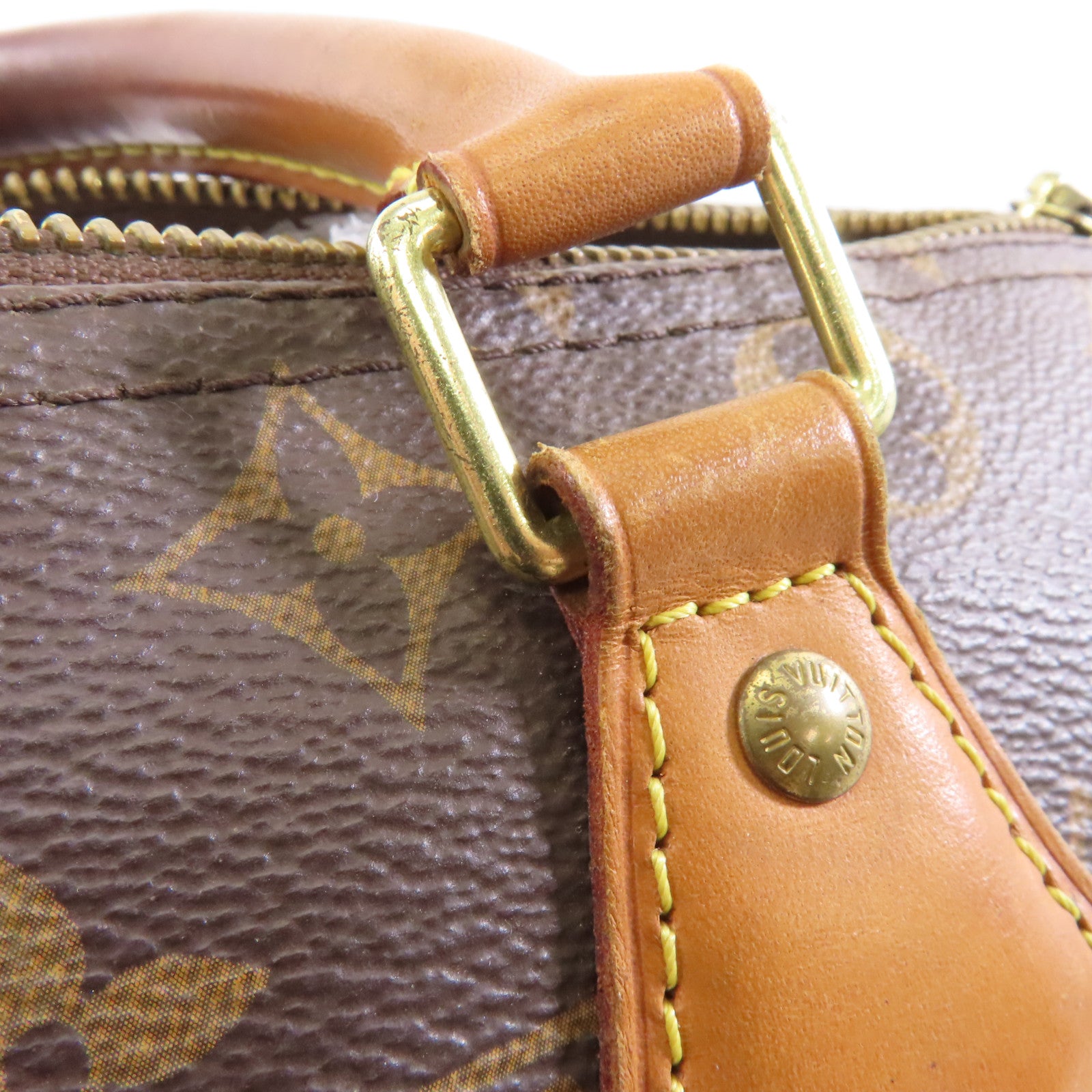 LOUIS VUITTON 【激減優惠】Monogram Speedy 30金扣手挽袋棕色
