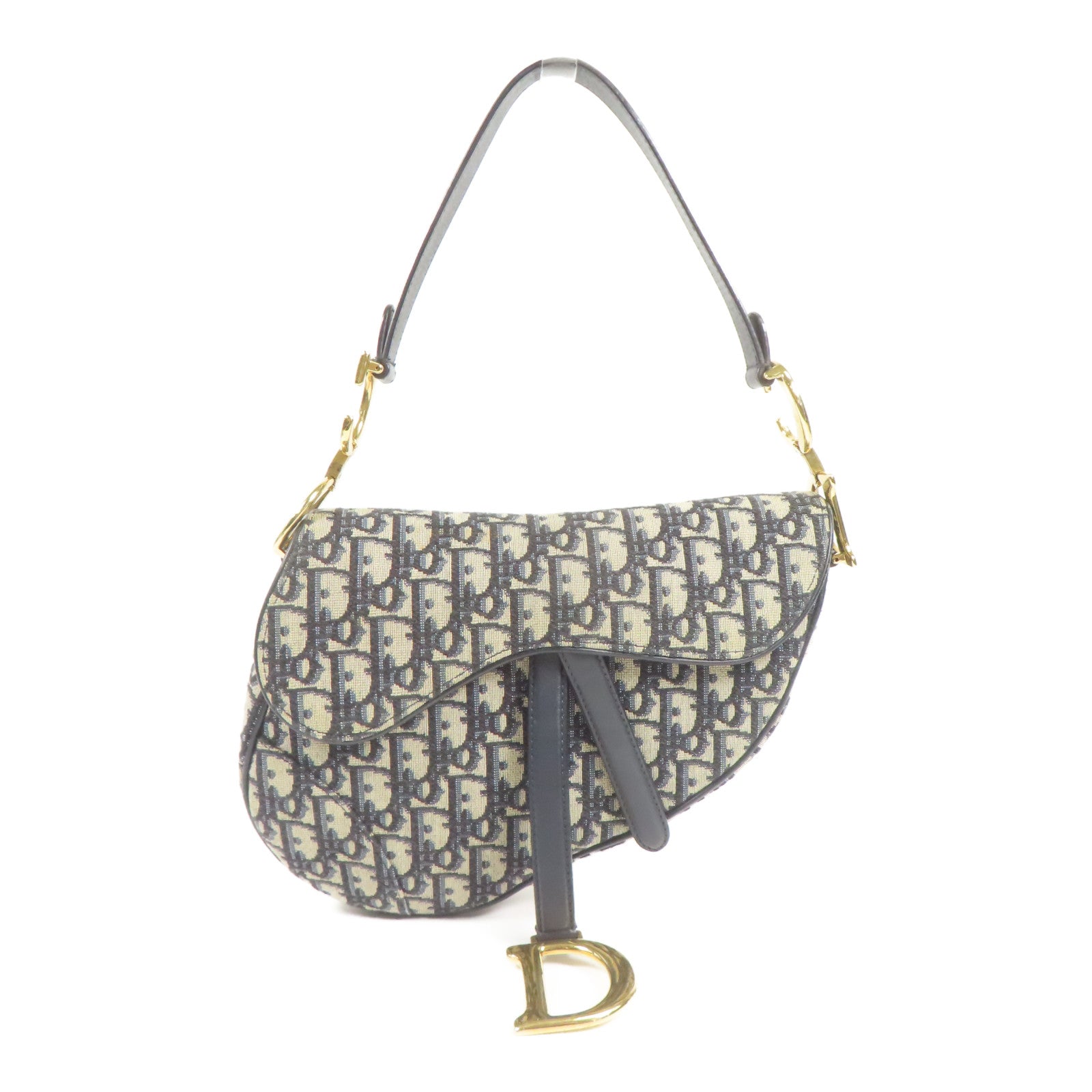 Dior 帆布Saddle金扣肩背袋