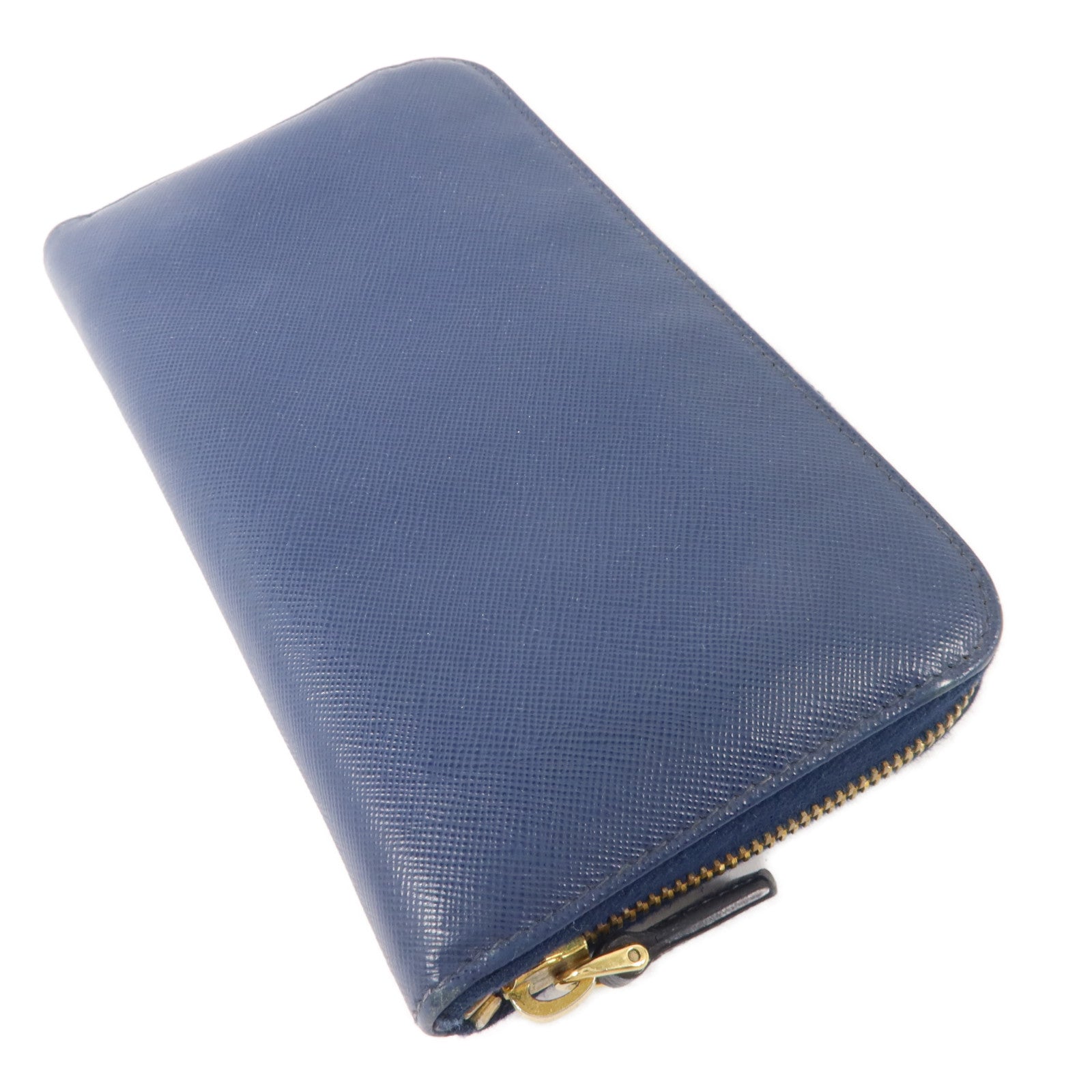 PRADA Saffiano皮革Round Zippy Long Wallet長錢包