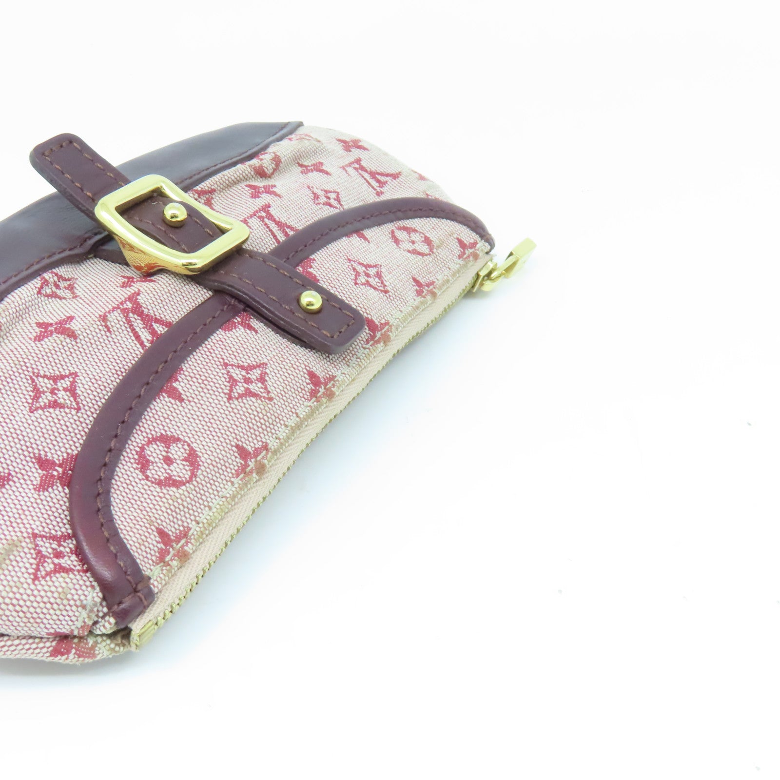 LOUIS VUITTON 【清倉大減價】Monogram Mini An Sophie Pouch金扣手拿包紅色/啡色