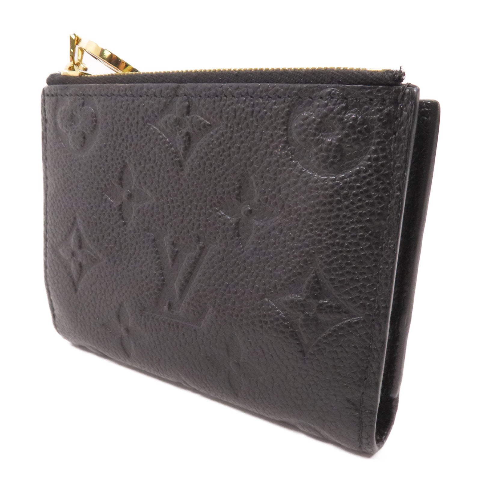 LOUIS VUITTON Monigram Empreinte Lisa金扣短錢包