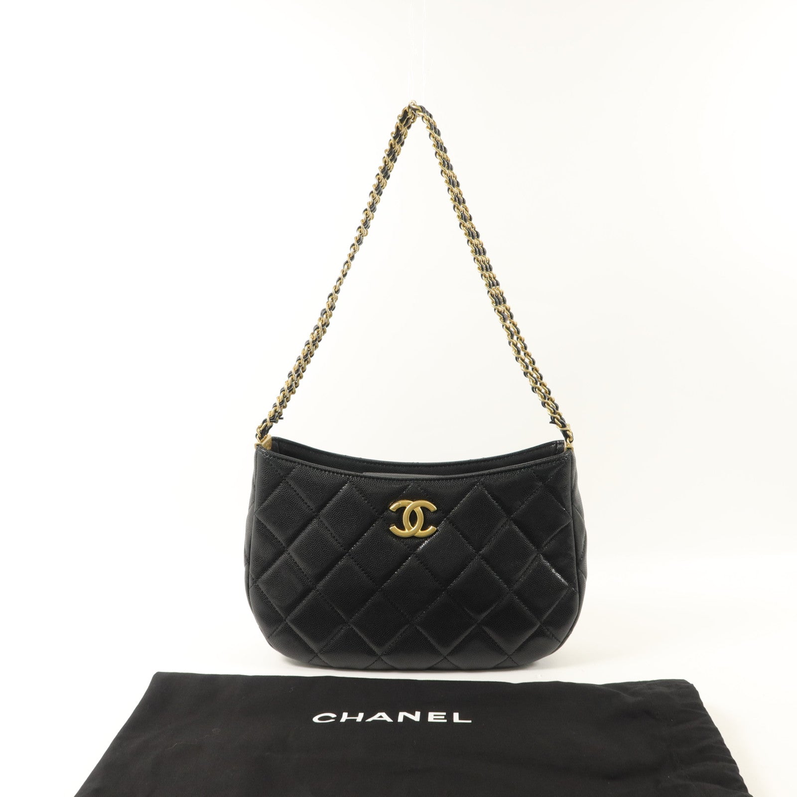 CHANEL 牛皮皮革24C Hobo Bag肩背袋