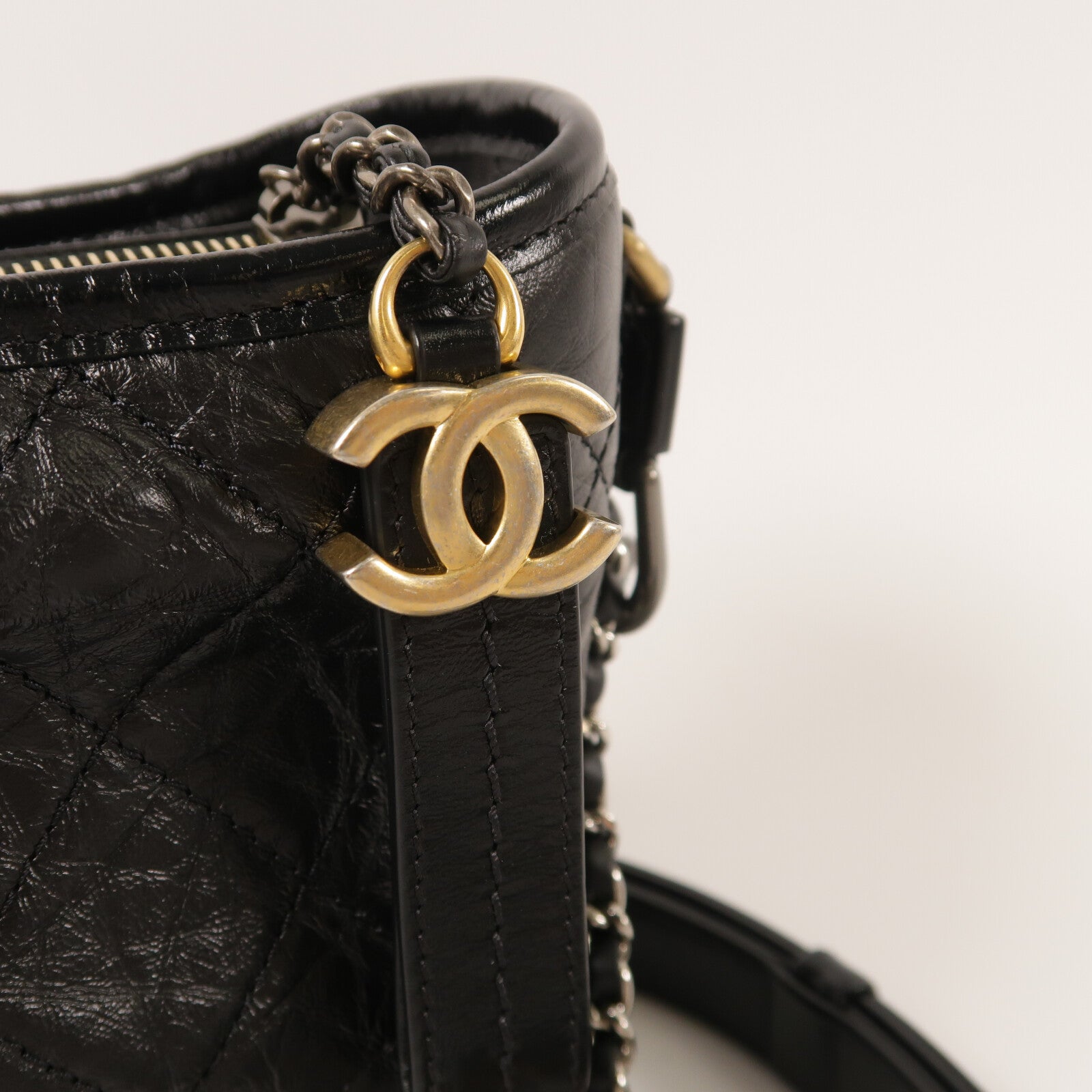 CHANEL 牛皮皮革Gabrielle Small手挽肩背兩用袋