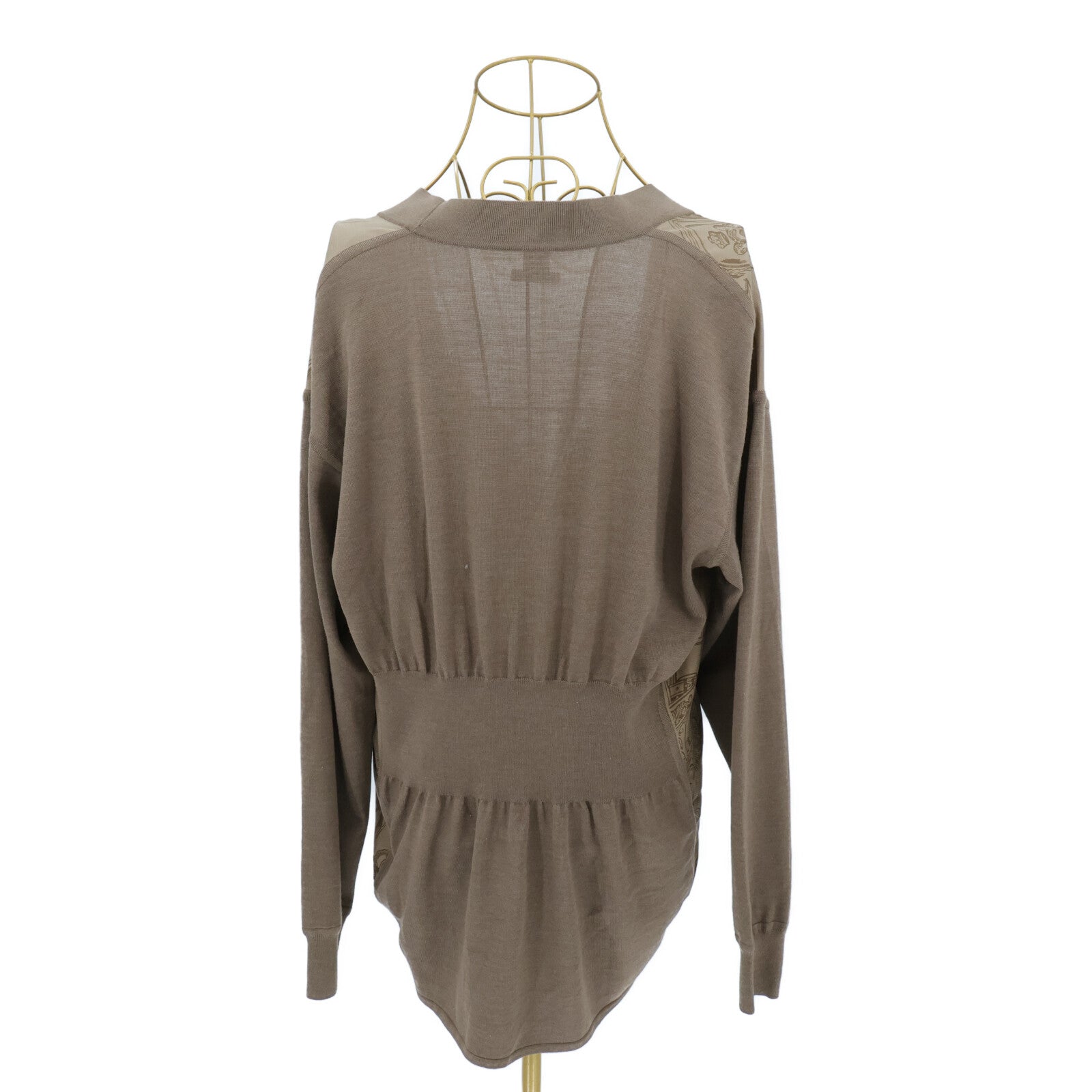 HERMES Long-Sleeve Twillaine Cardigan針織