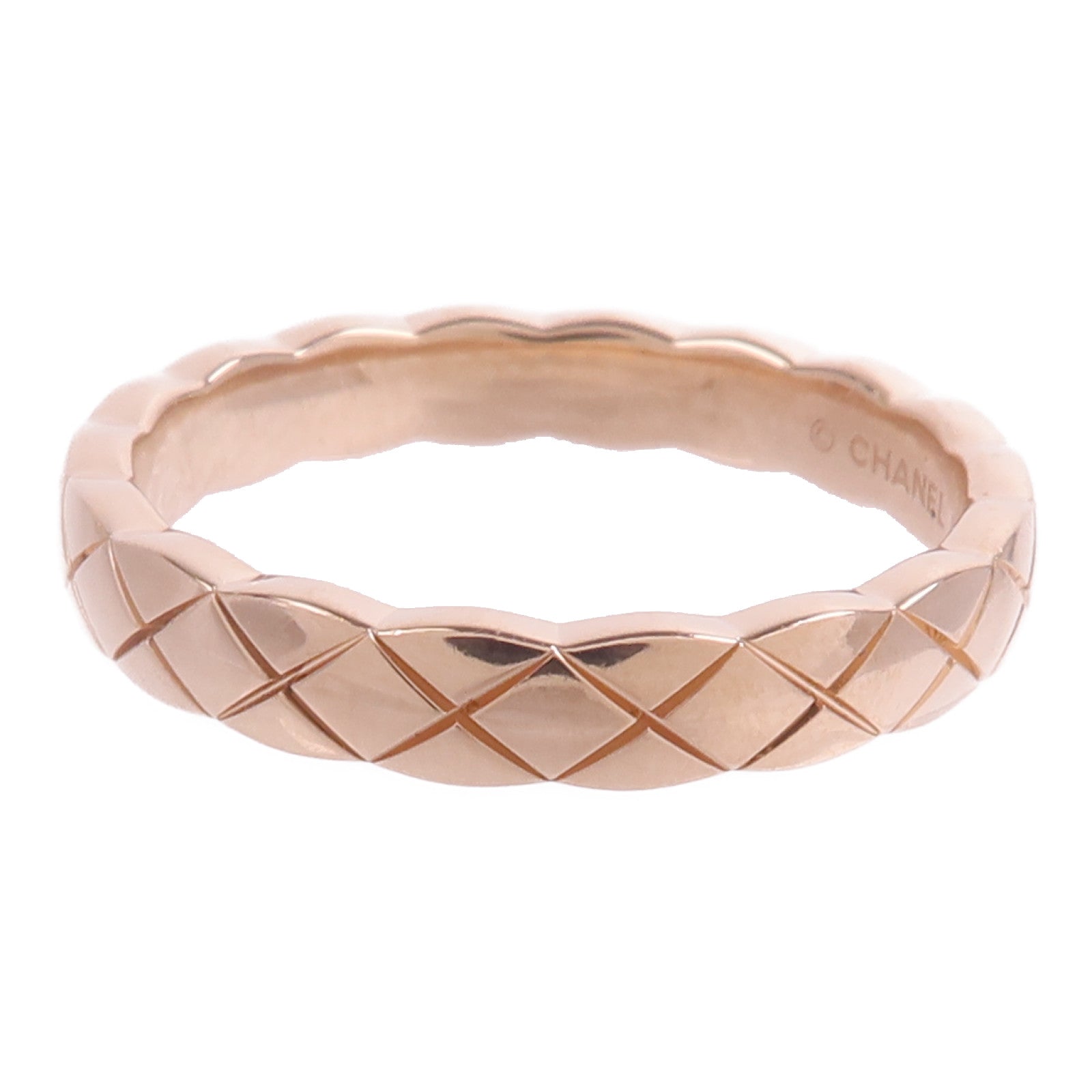 CHANEL 18K玫瑰金Coco Crush Ring戒指