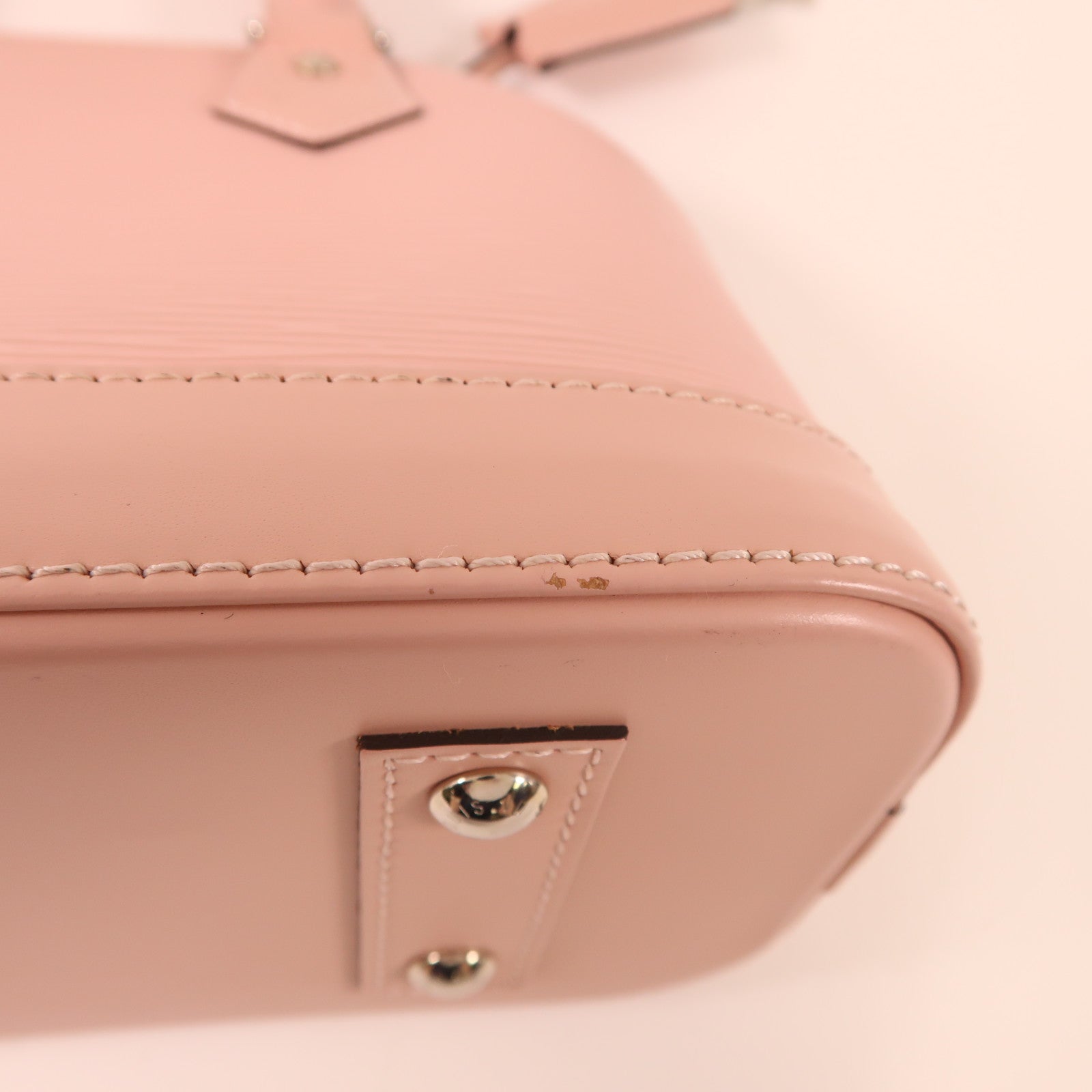 LOUIS VUITTON Epi Alma BB銀扣手挽肩背兩用袋