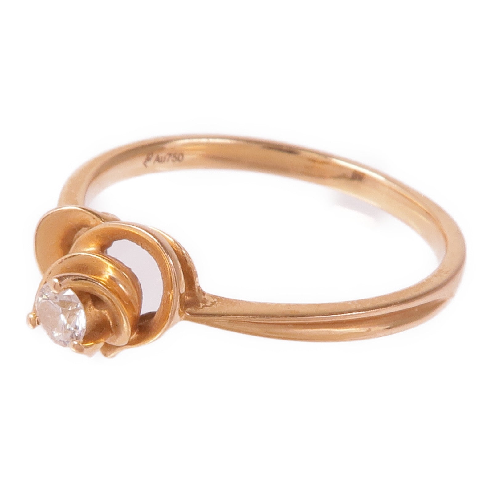 JEWELRY 18K玫瑰金Diamond Ring鑽石戒指US#6.25